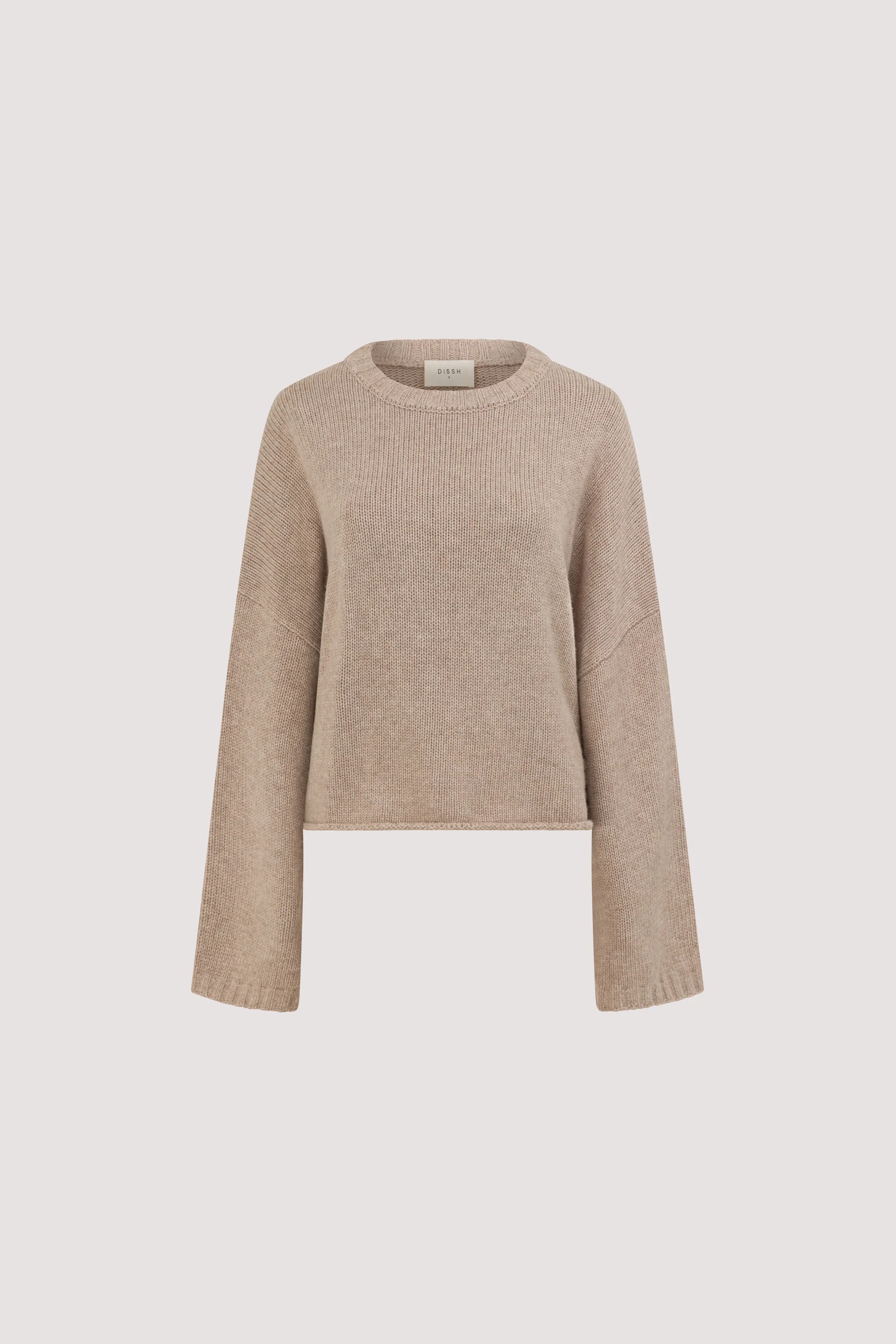 ADELINE OAT MARLE CASHMERE BLEND KNIT JUMPER - Image 8
