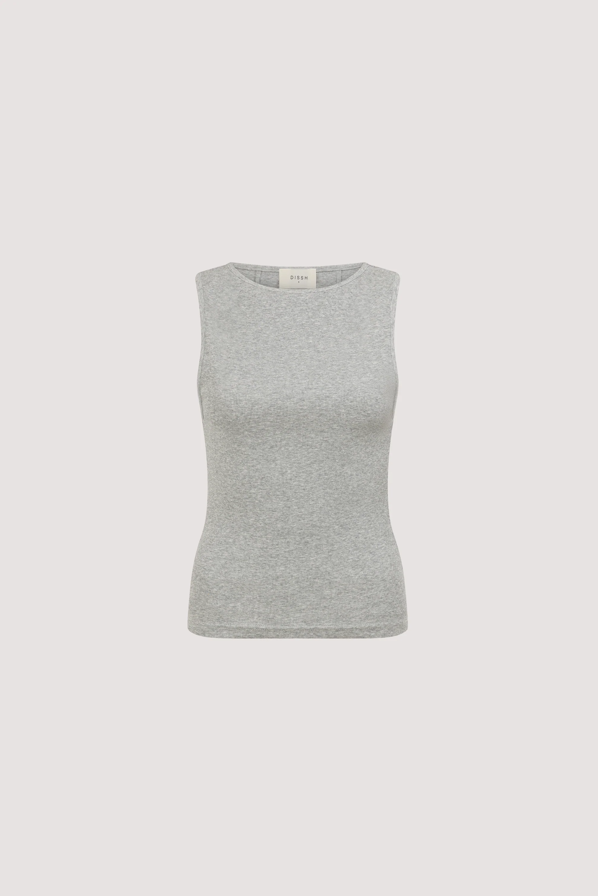 AMARA GREY MARLE BOAT NECK KNIT TANK - Image 6