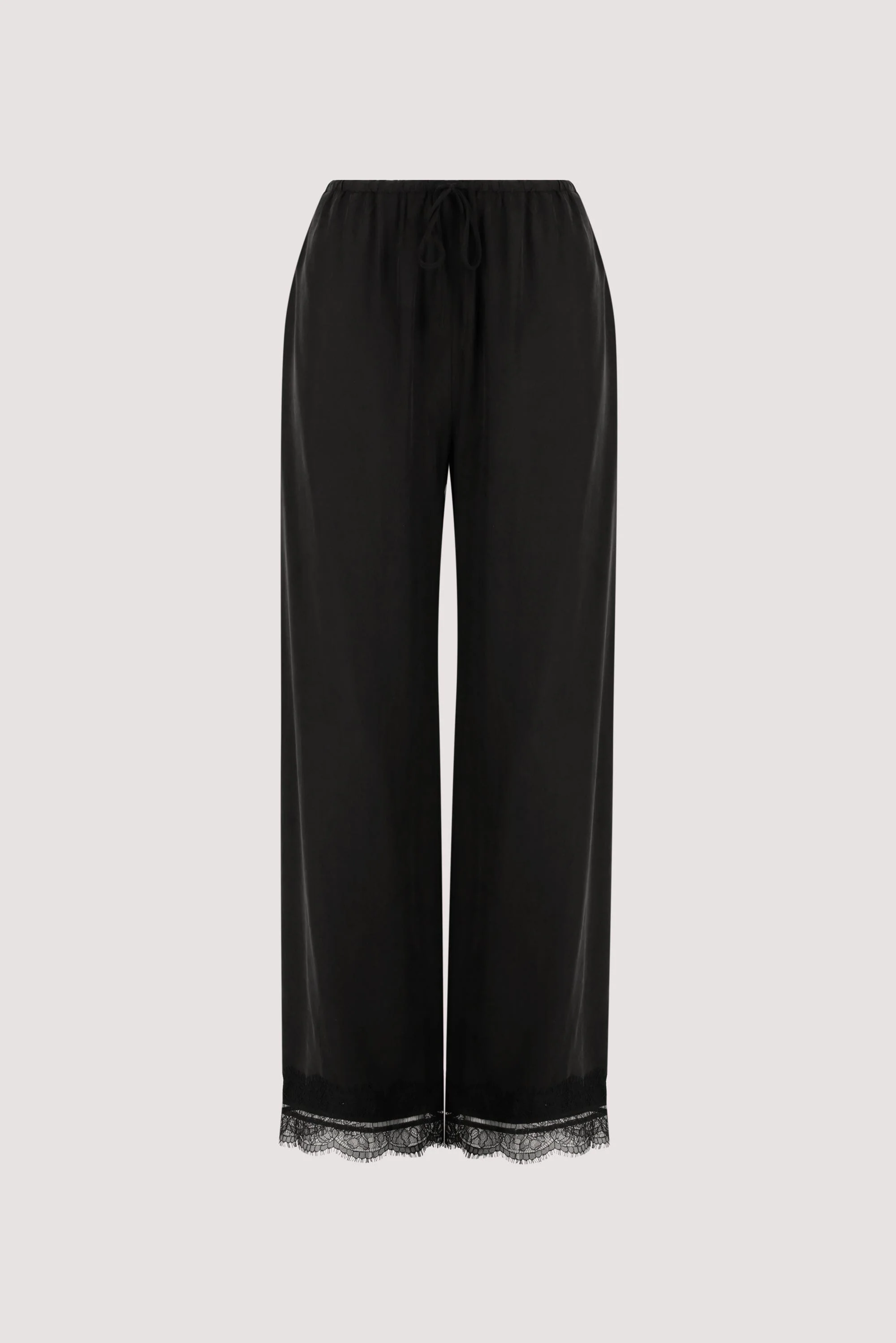 ANDREA BLACK CUPRO LACE PANT - Image 8