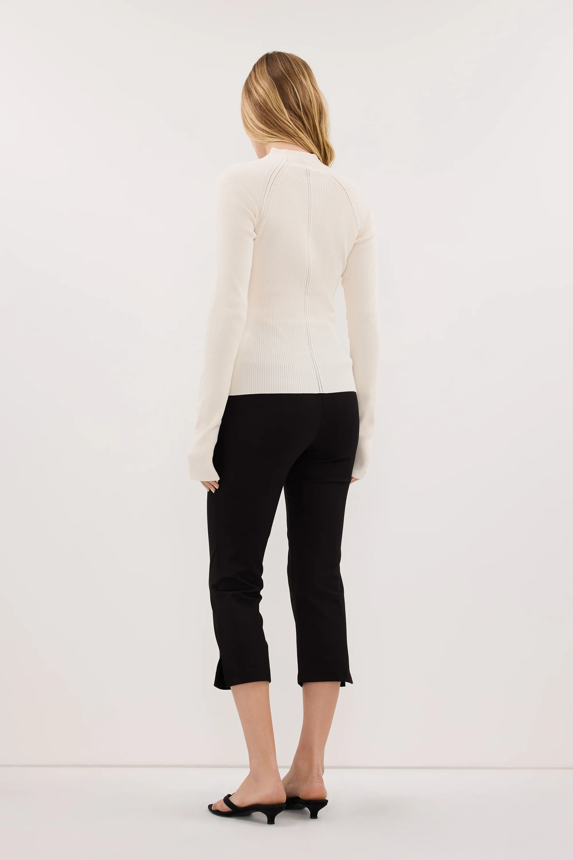 ANGEL CREAM RAGLAN FUNNEL NECK TOP - Image 4