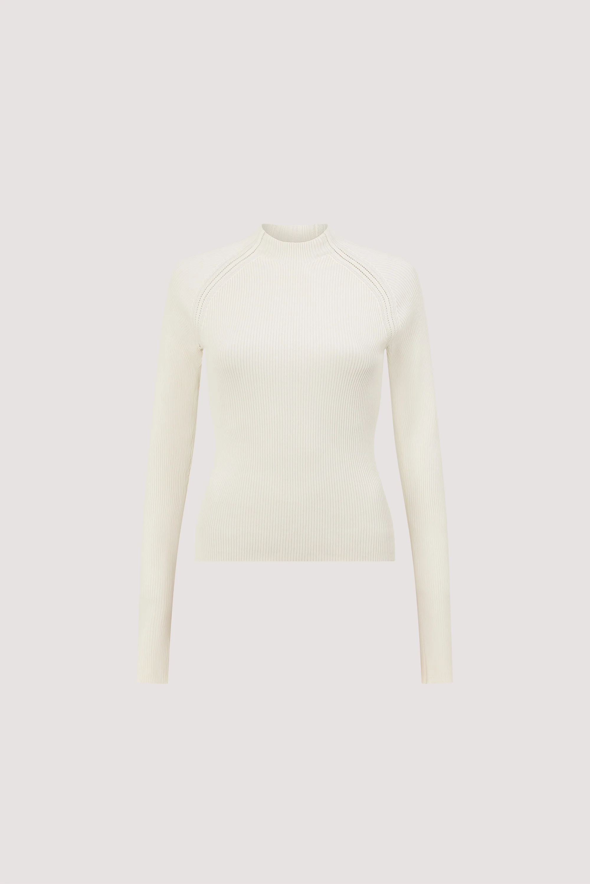 ANGEL CREAM RAGLAN FUNNEL NECK TOP - Image 6