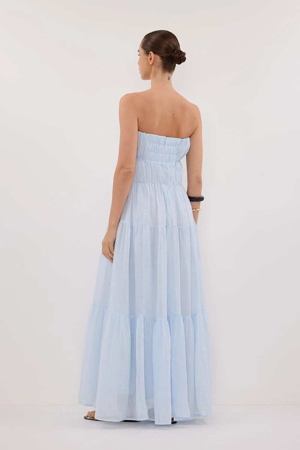ARTIE CORNFLOWER RAMIE MIDI DRESS - Image 4