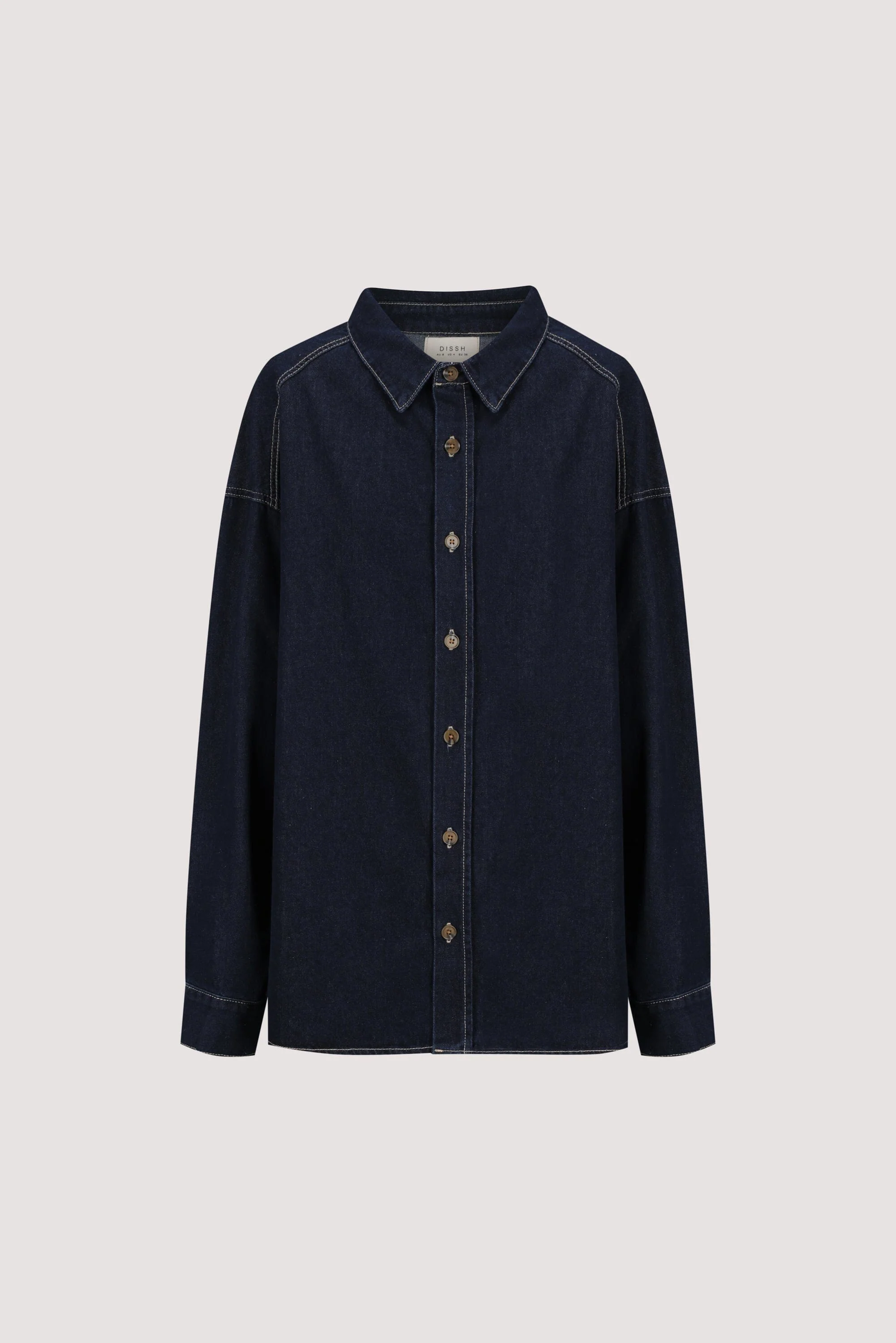 ASHTON INDIGO OVERSIZED DENIM SHIRT - Image 6