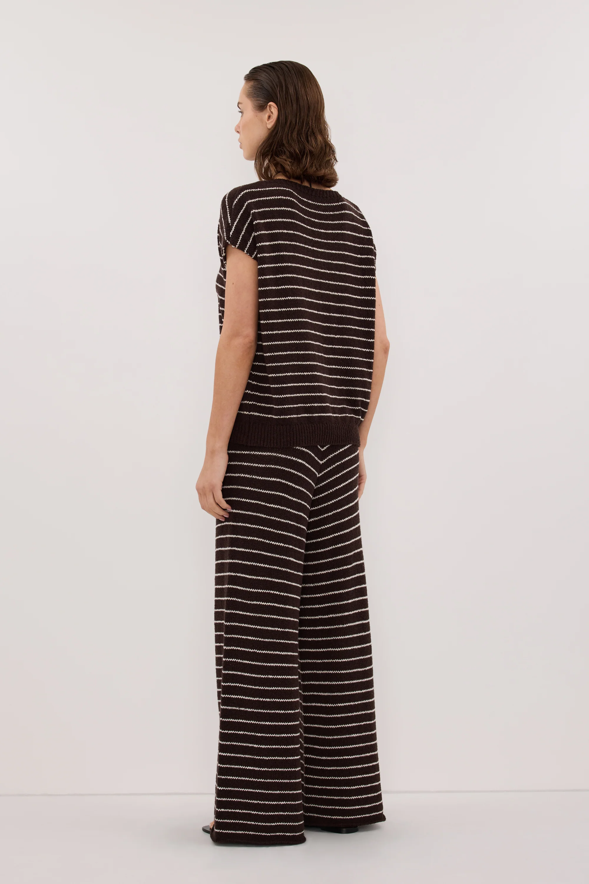 ASPEN CHOC STRIPE KNIT TOP - Image 7