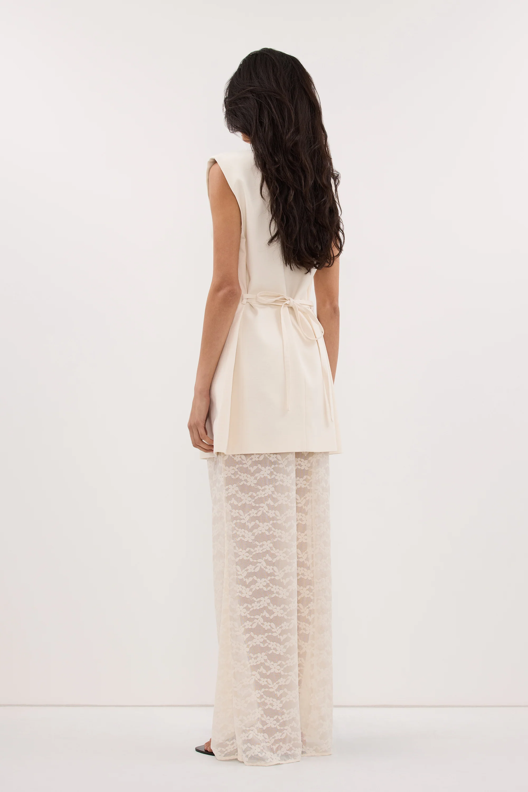 BELLE CREAM LACE PANT - Image 4