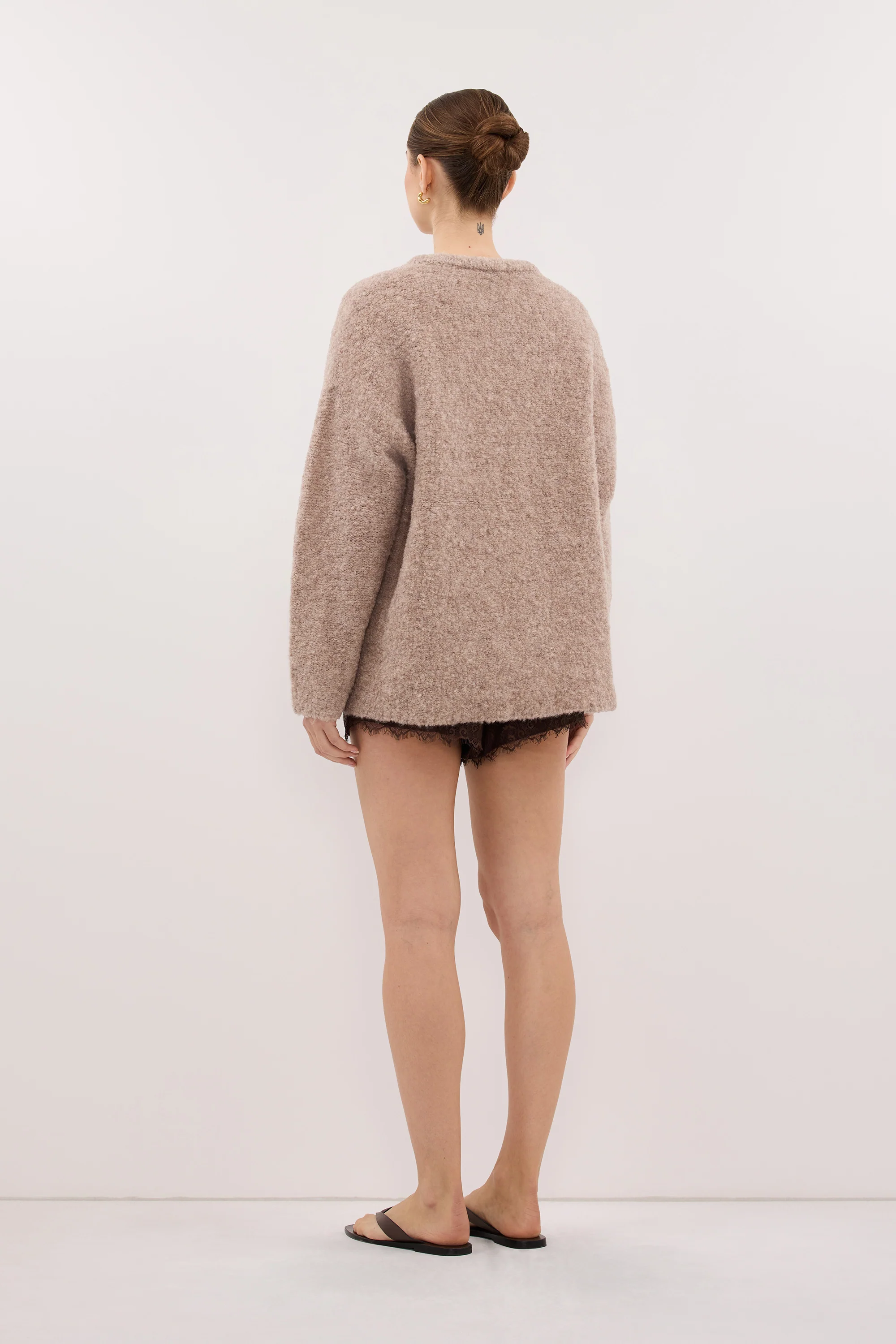 BILLIE OAT TEXTURED KNIT JUMPER - Image 4