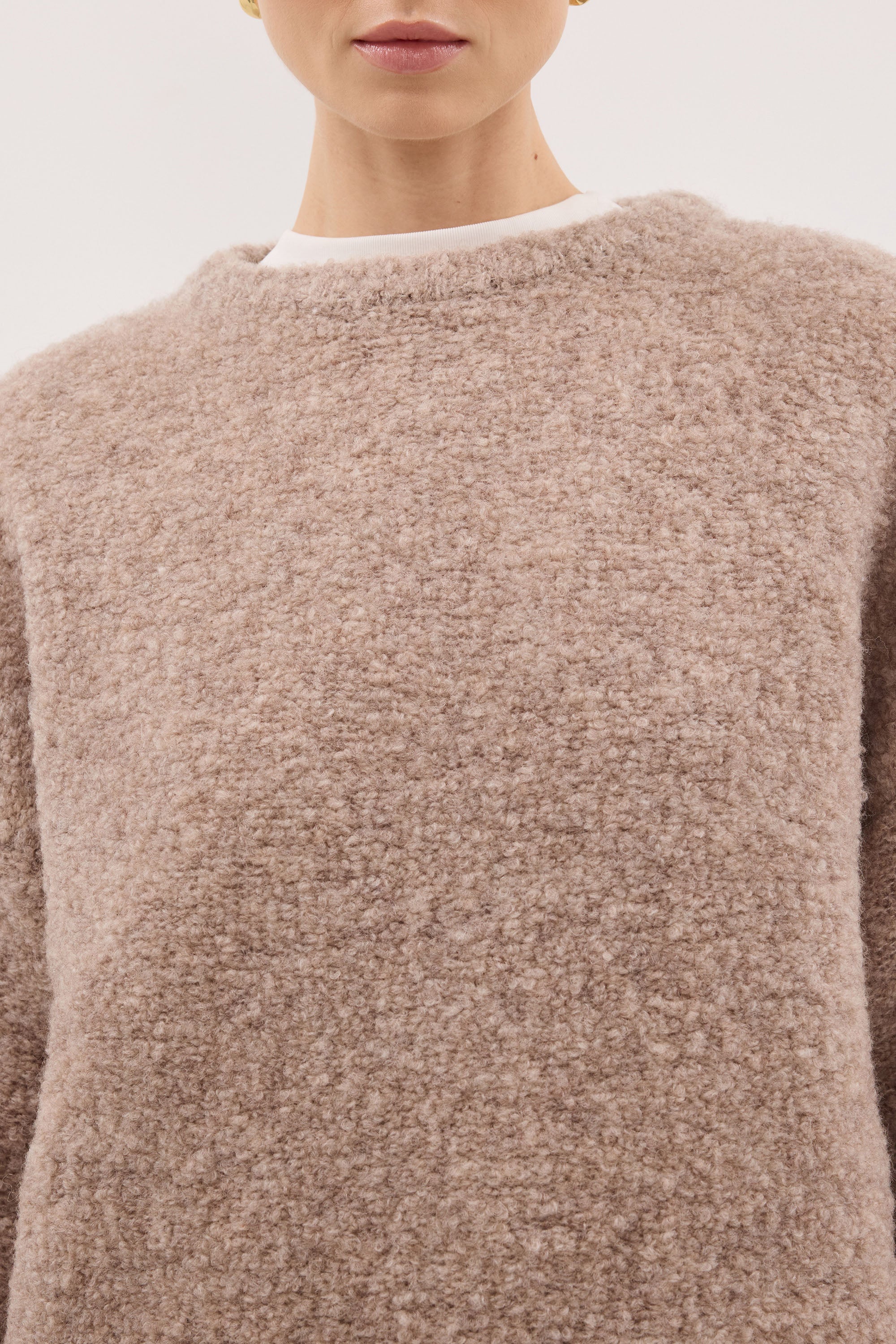 BILLIE OAT TEXTURED KNIT JUMPER - Image 5