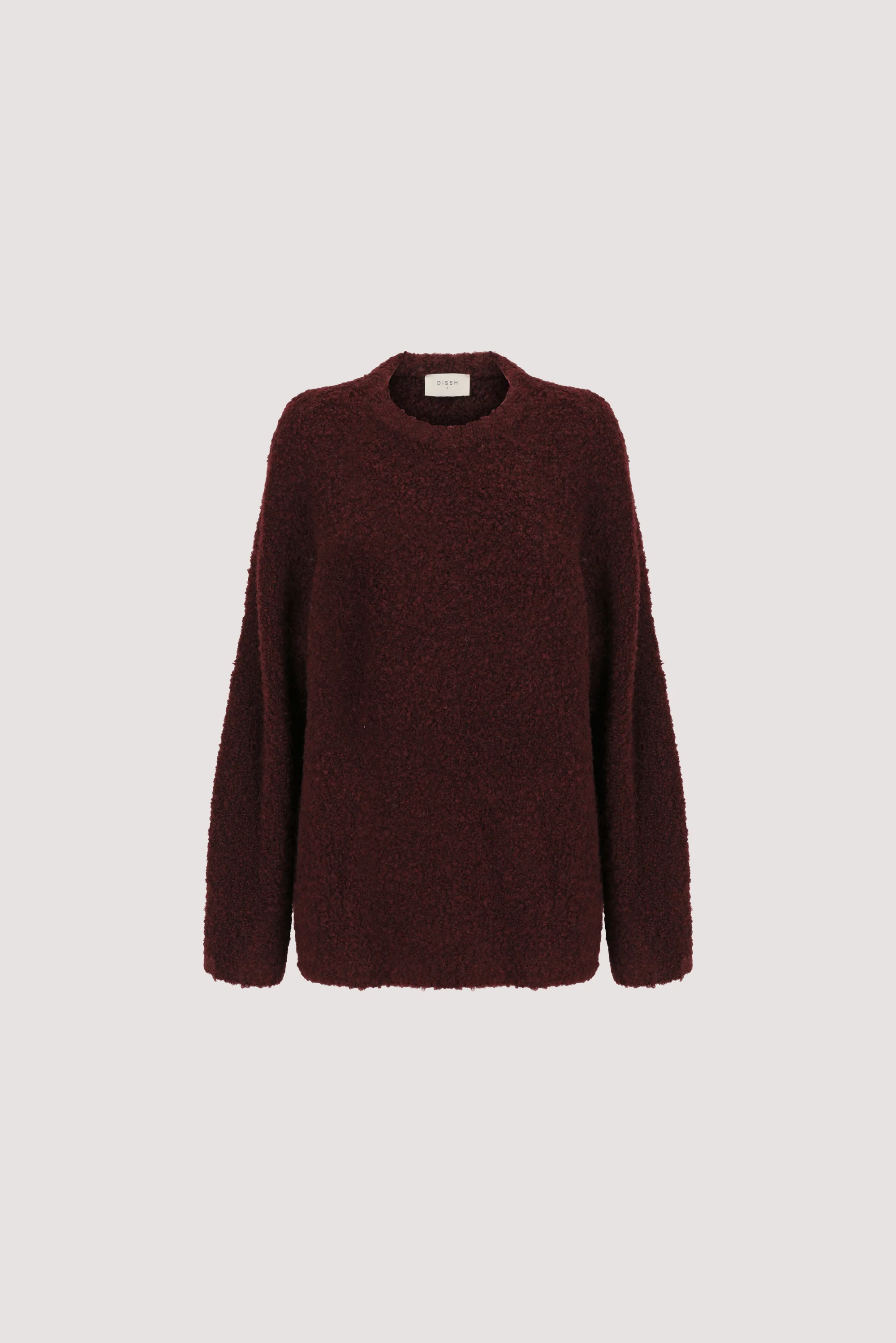 BILLIE WINE TEXTURED KNIT JUMPER - Image 7