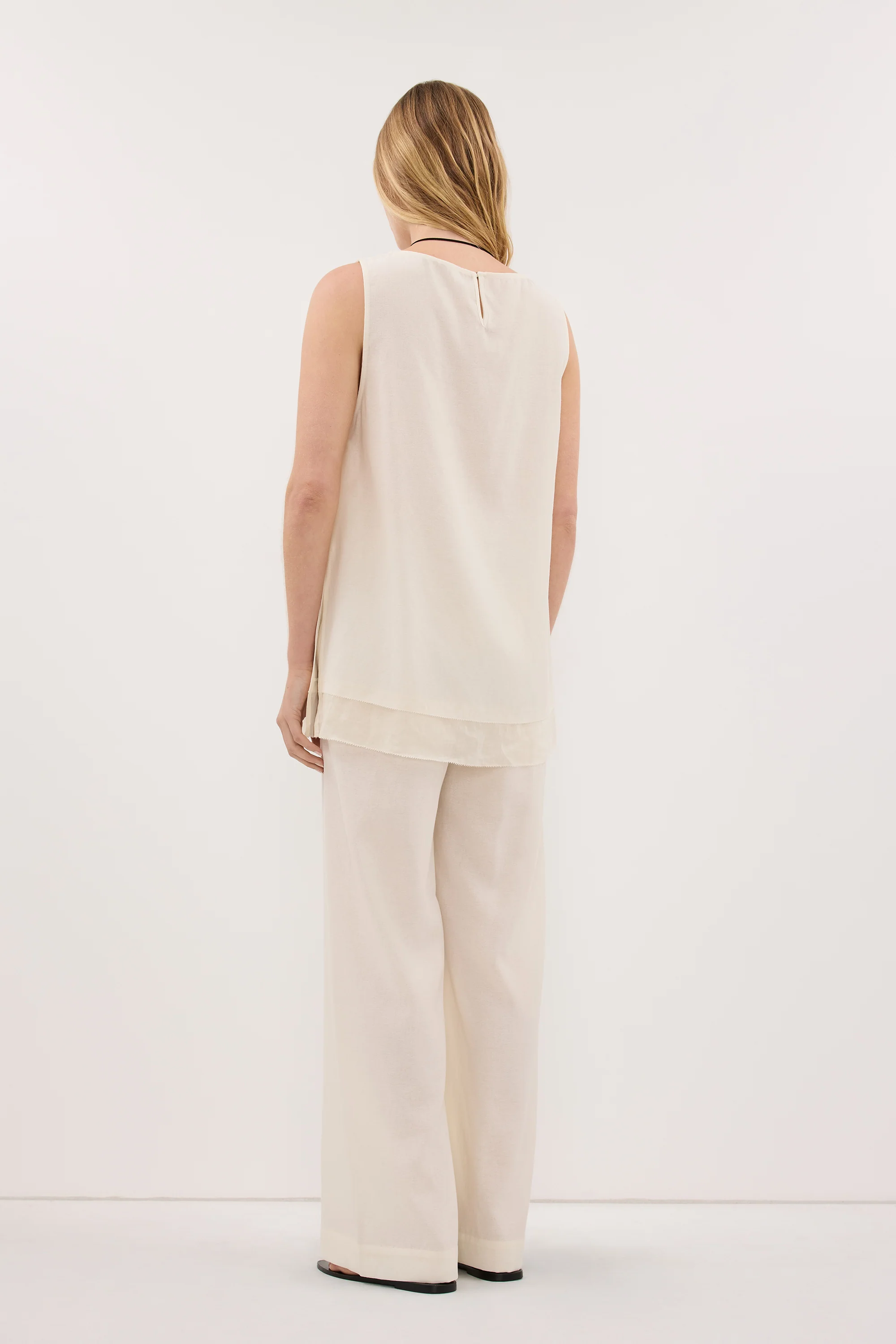 CALIA CREAM TAILORED PANT - Image 4