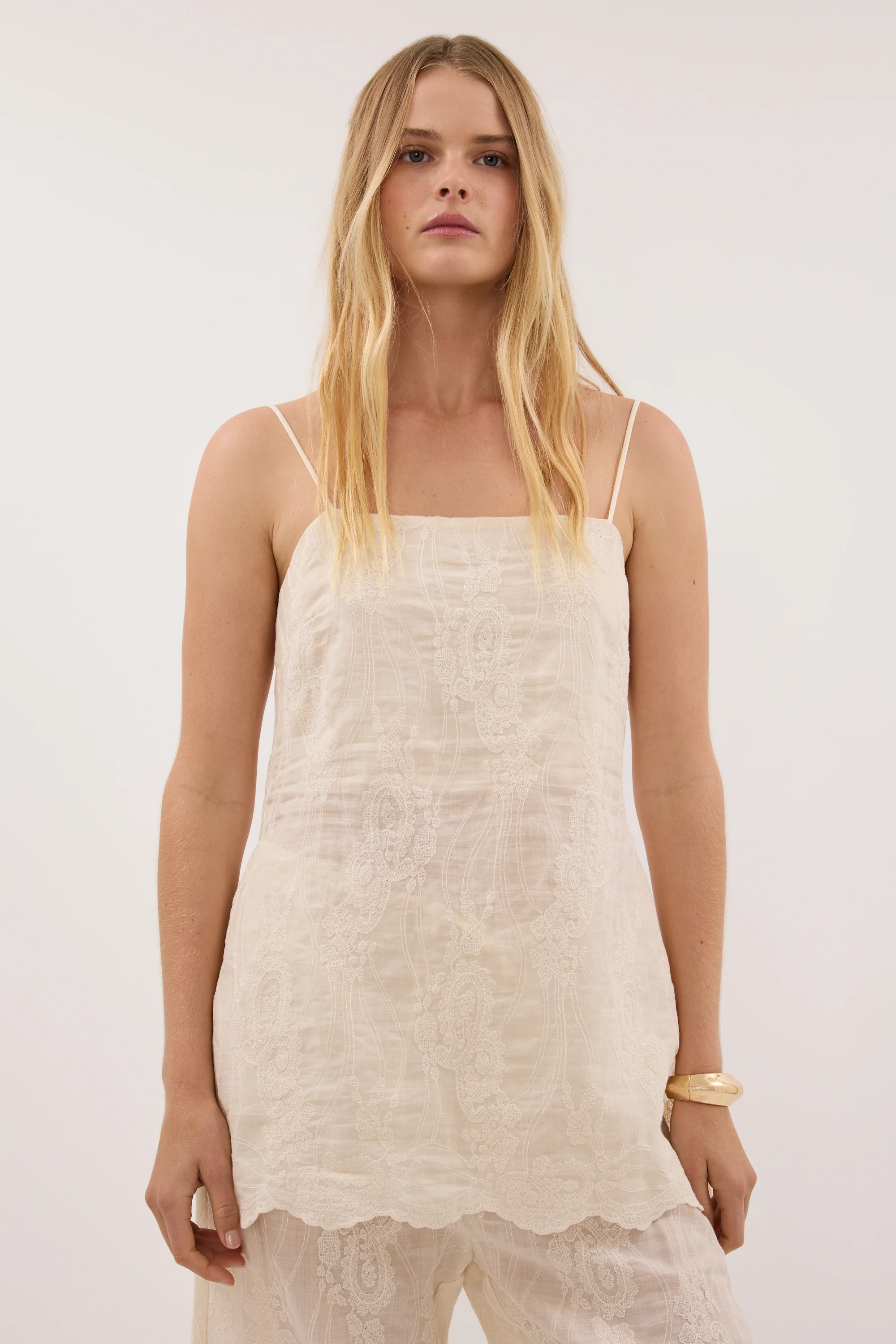 CORDELIA SANDSTONE RAMIE CAMI TOP - Image 2