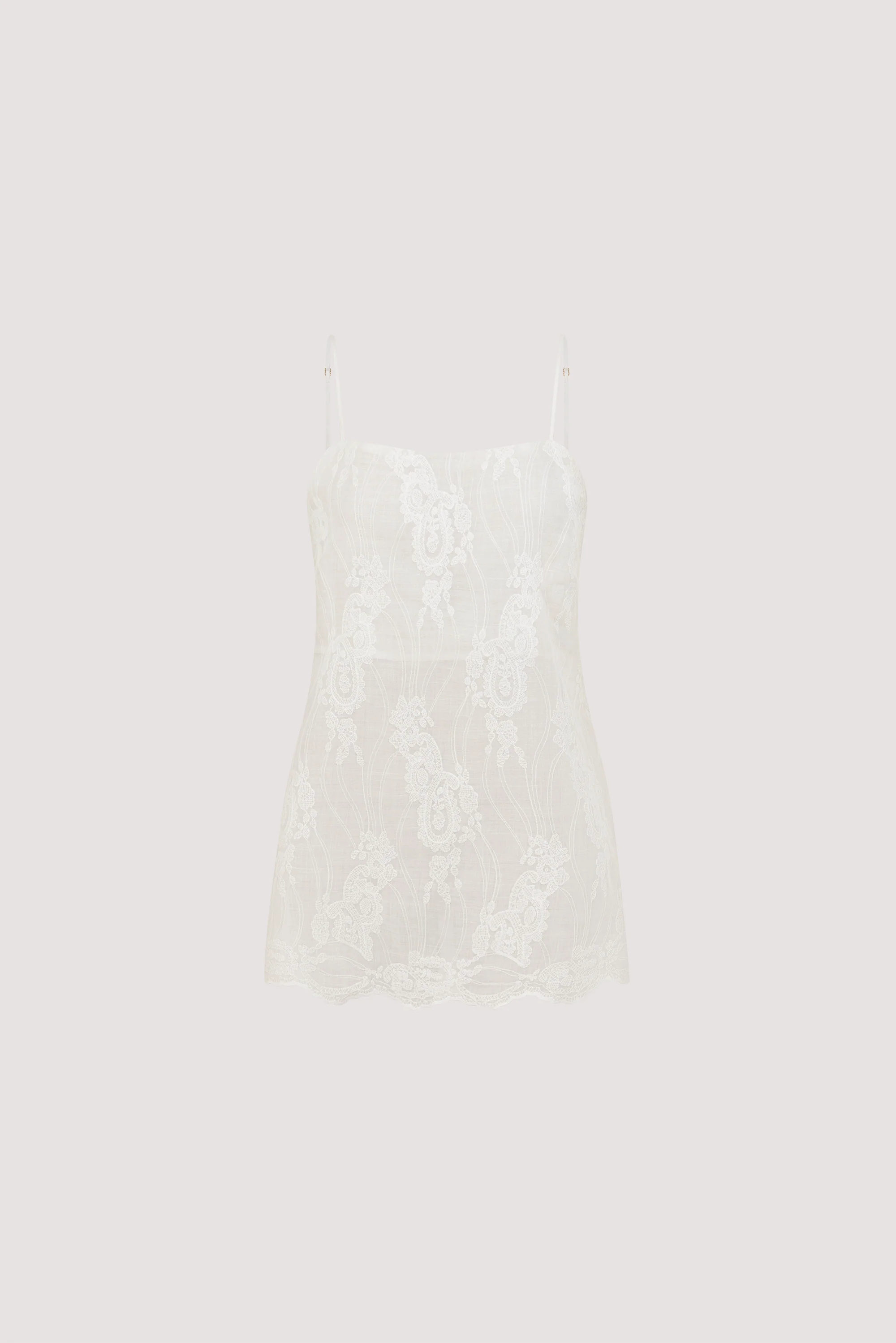 CORDELIA WHITE RAMIE CAMI TOP - Image 7