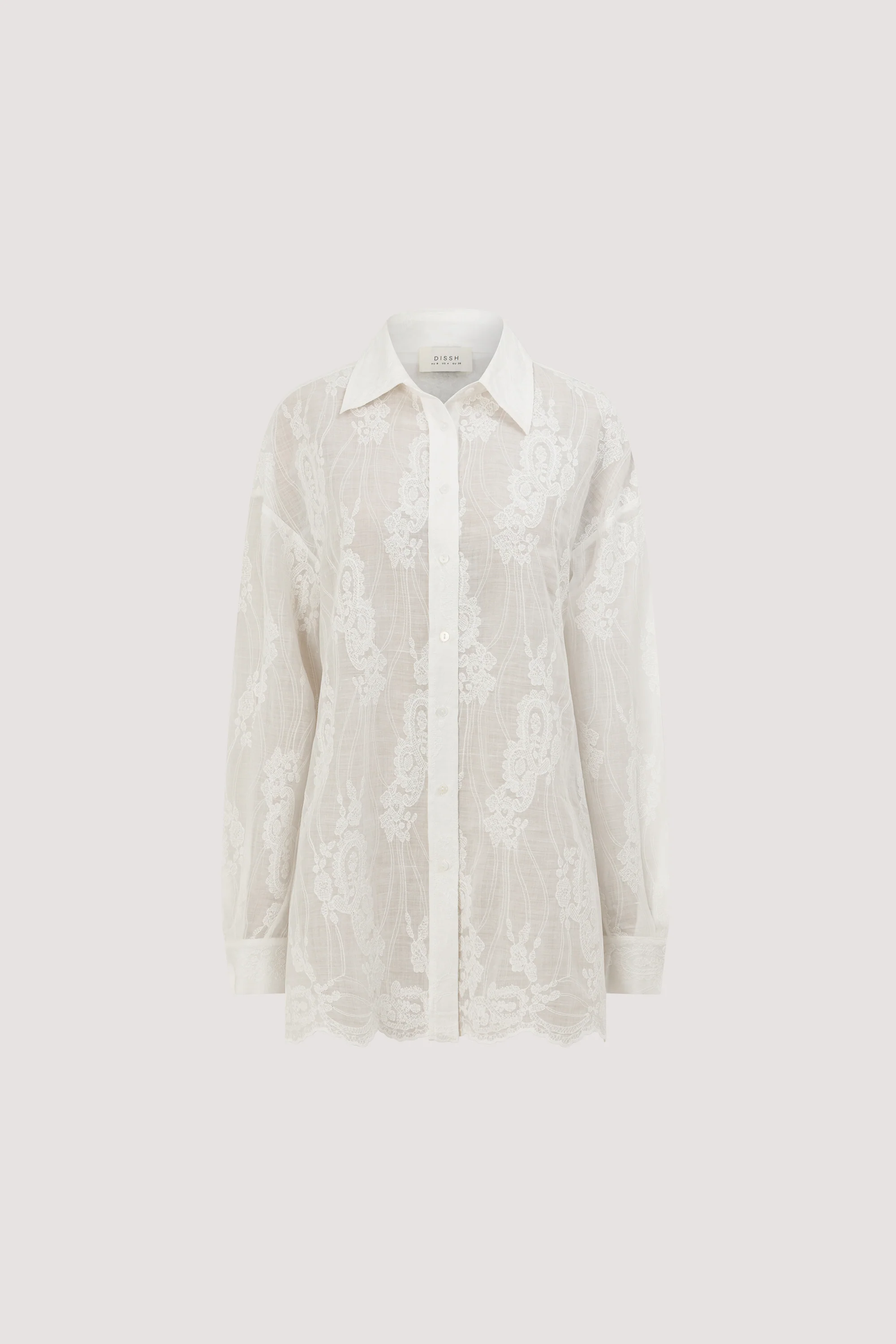 CORDELIA WHITE RAMIE SHIRT - Image 9