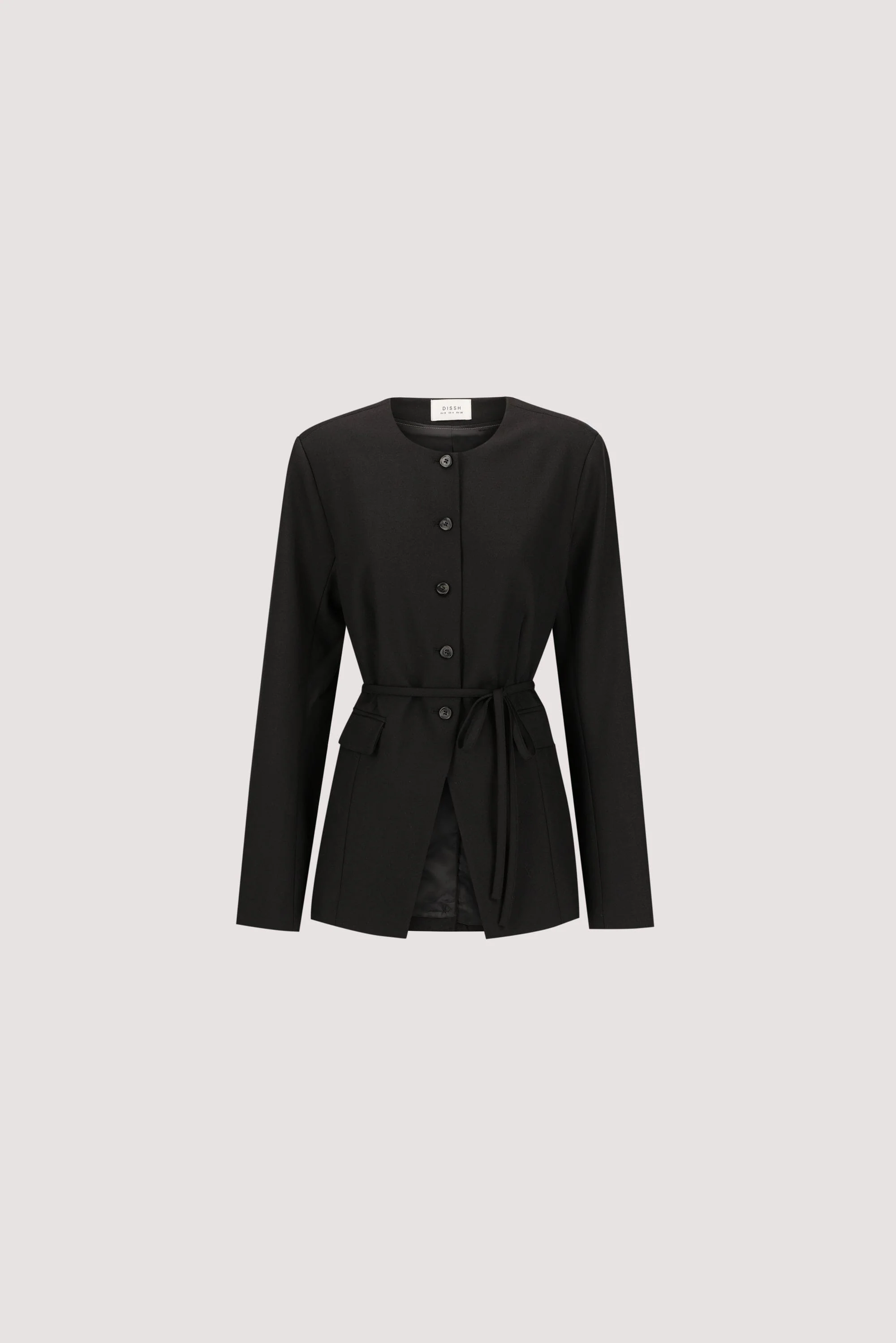 CYRUS BLACK COLLARLESS BLAZER - Image 9