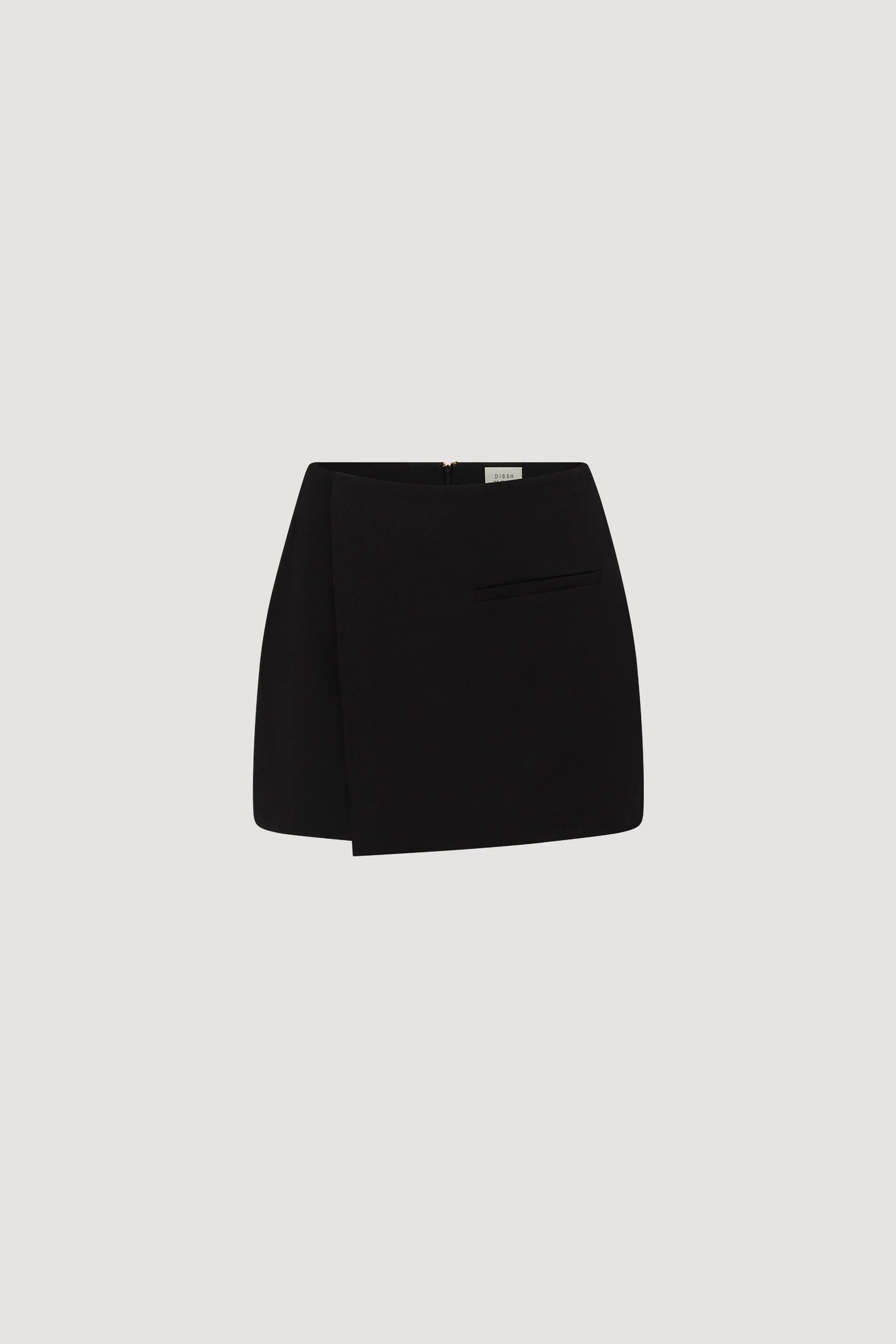 DANICA BLACK ASYM WRAP SKORT - Image 5