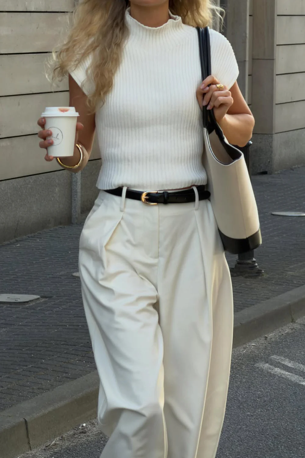 DELLA OFF WHITE KNIT TOP - Image 2