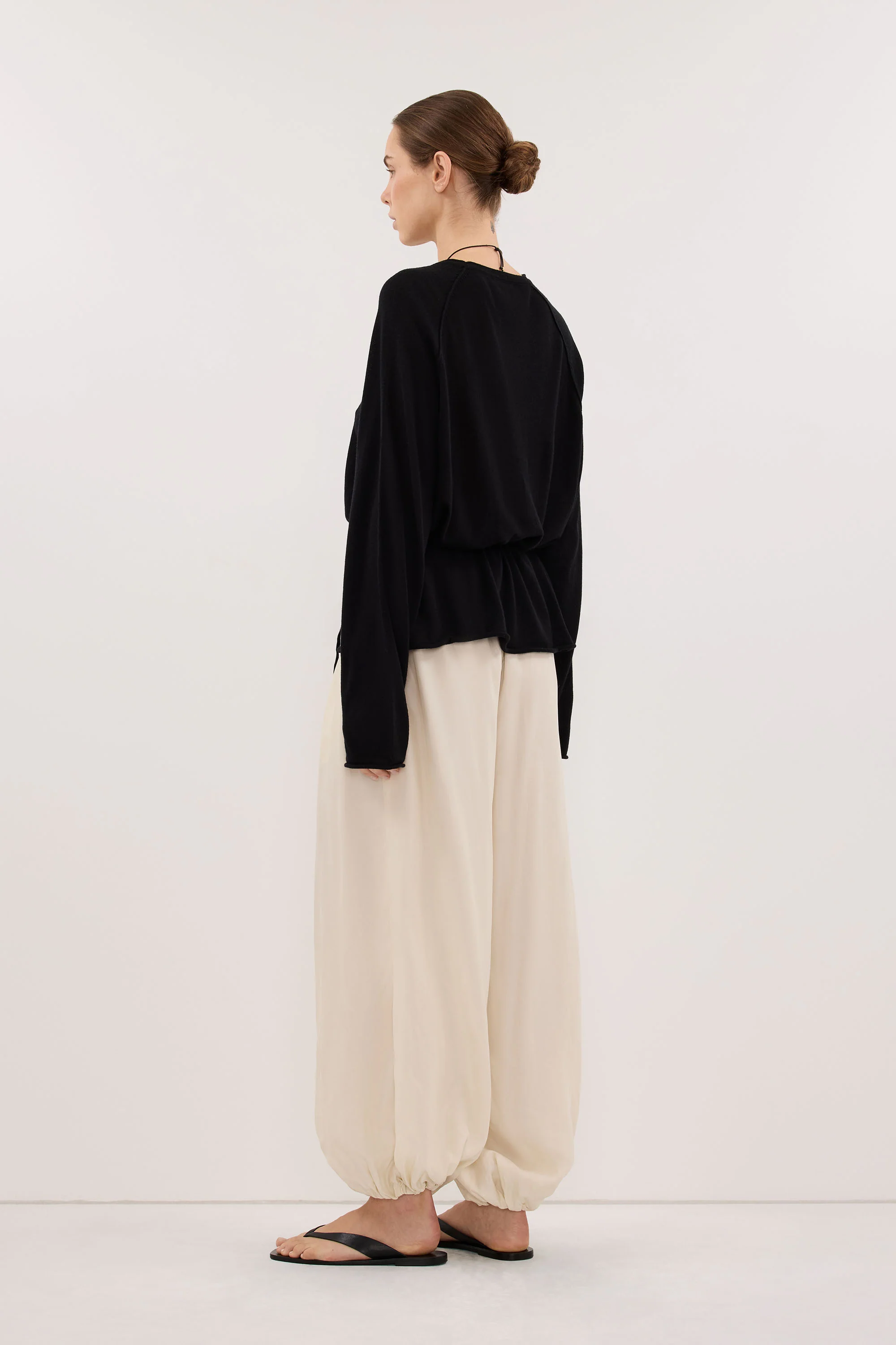 DUKE BLACK TIE MERINO KNIT TOP - Image 3
