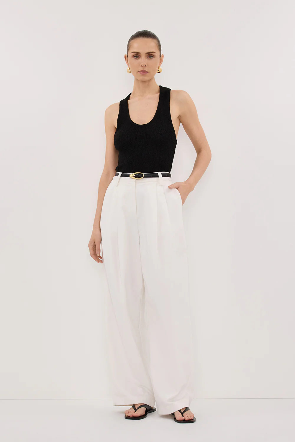 EDEN WHITE TAILORED PANT
