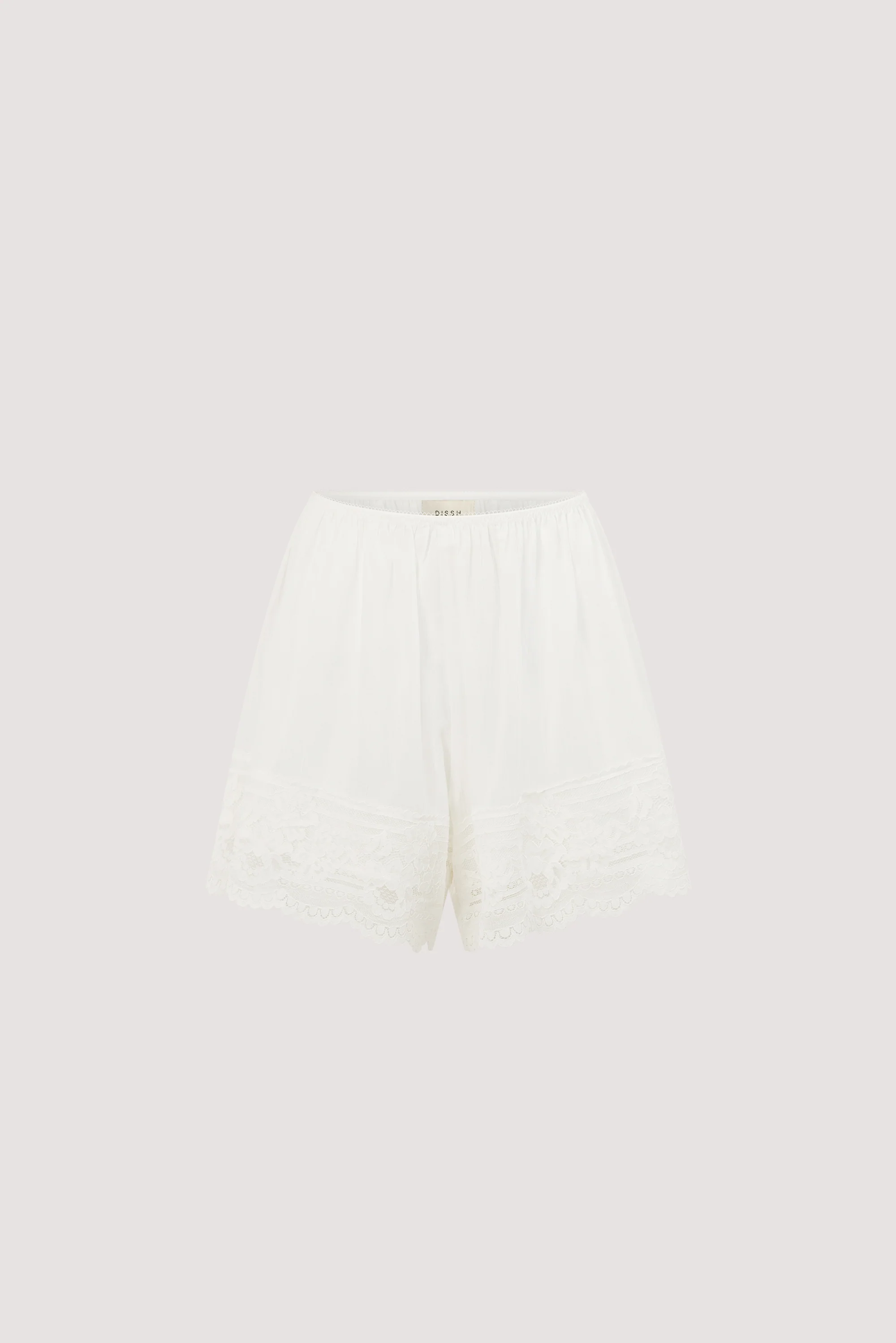 ELISA WHITE COTTON SHEER SHORT - Image 7