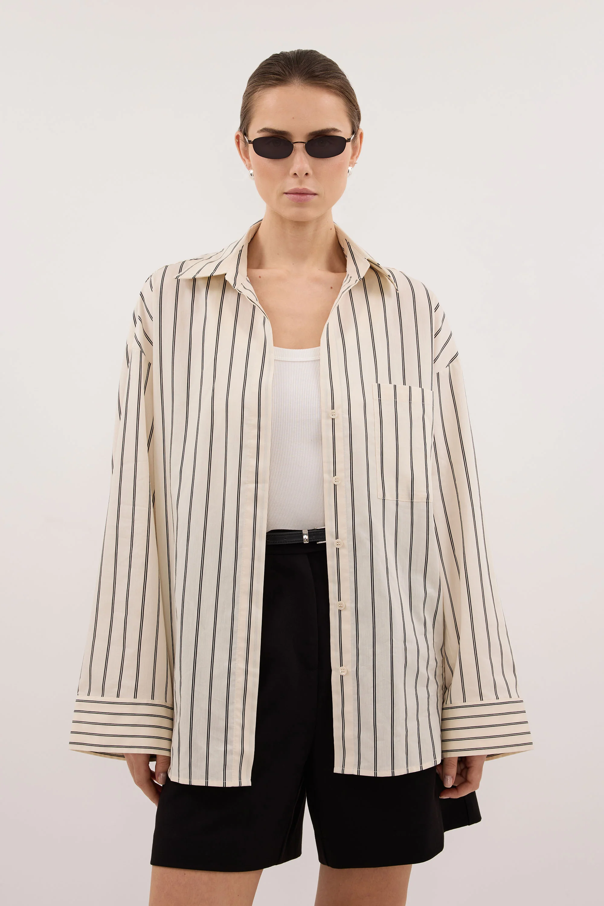FABLE CREAM SILK BLEND SHIRT - Image 2