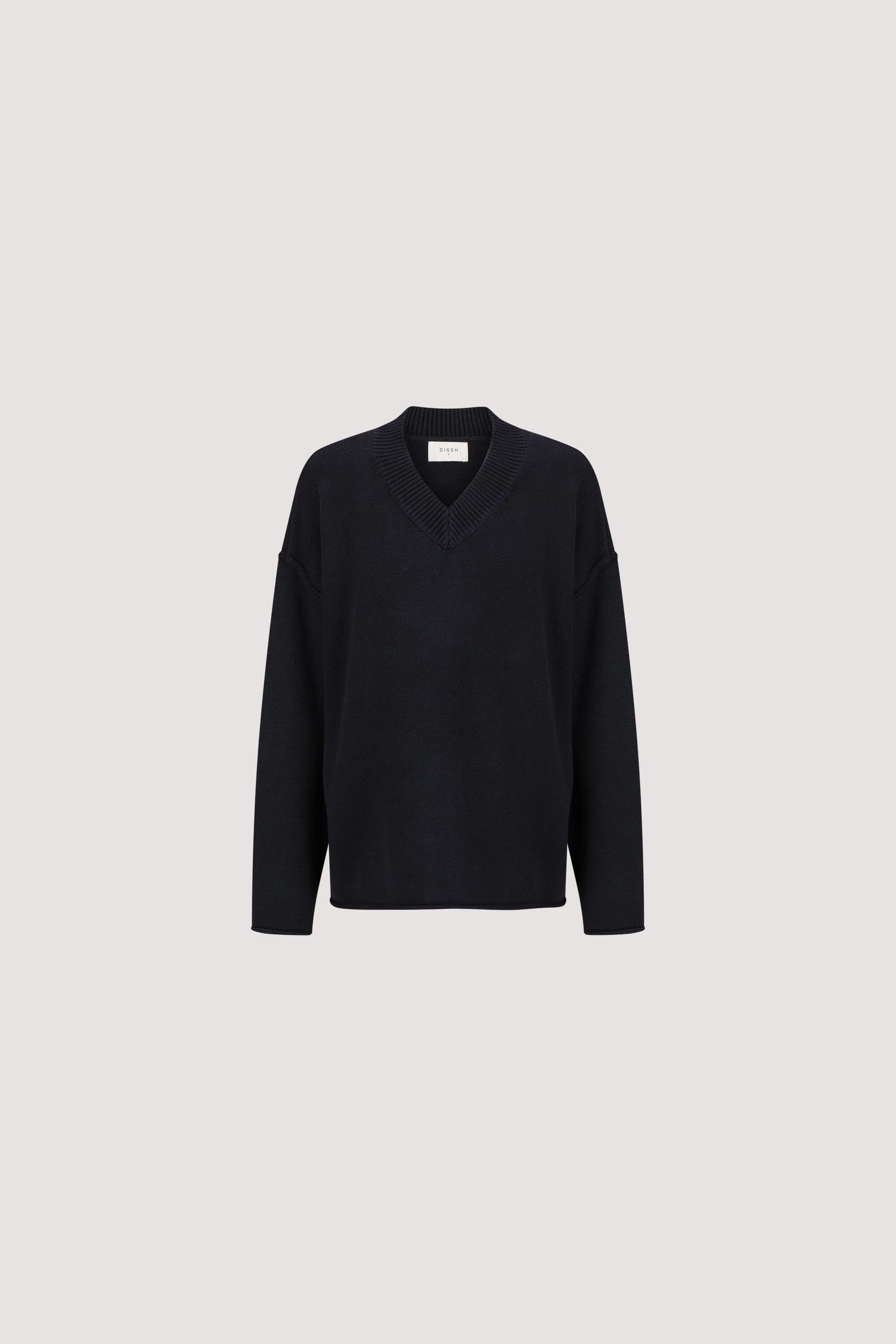 FLINT INK V NECK KNIT JUMPER - Image 6