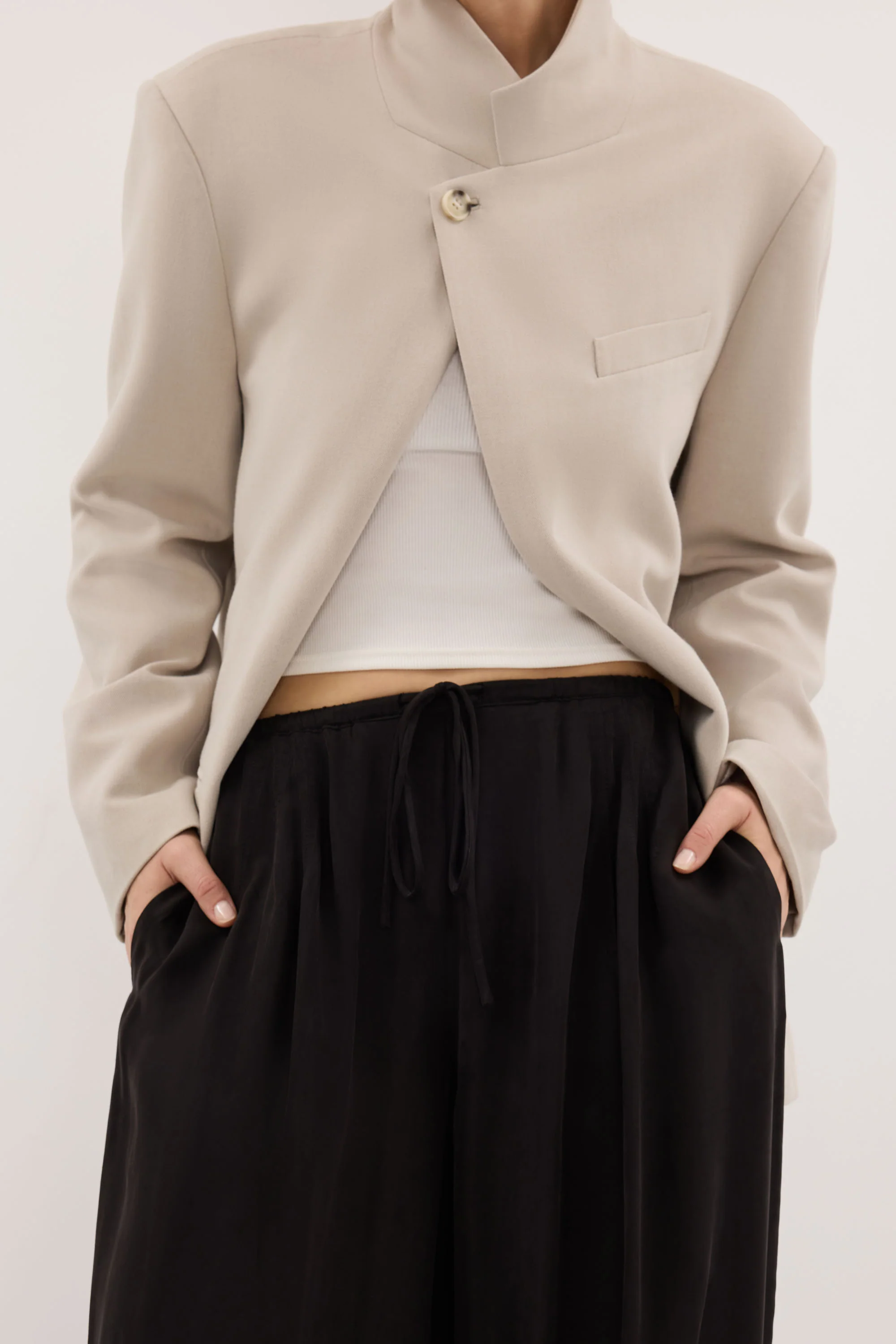 FRANCIS BLACK CUPRO BALLOON PANT - Image 6