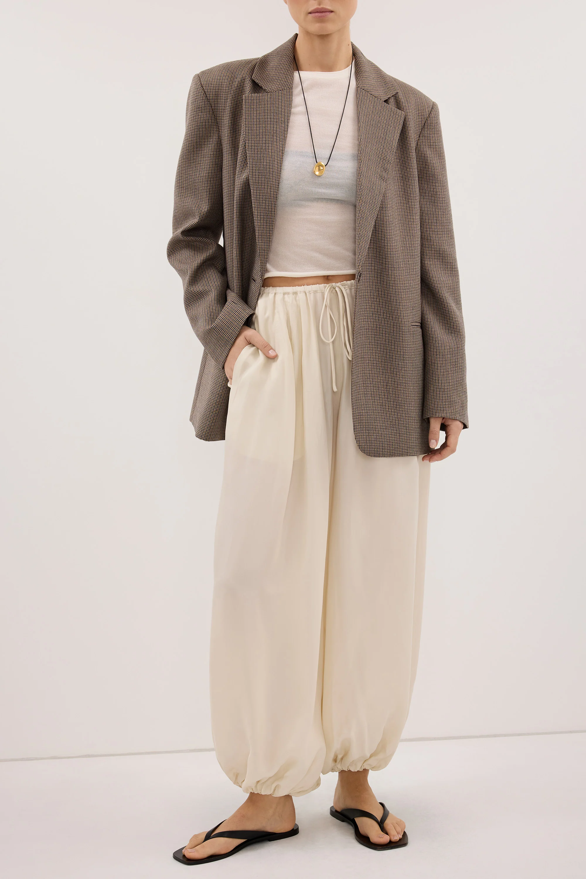 FRANCIS SANDSTONE CUPRO BALLOON PANT - Image 2