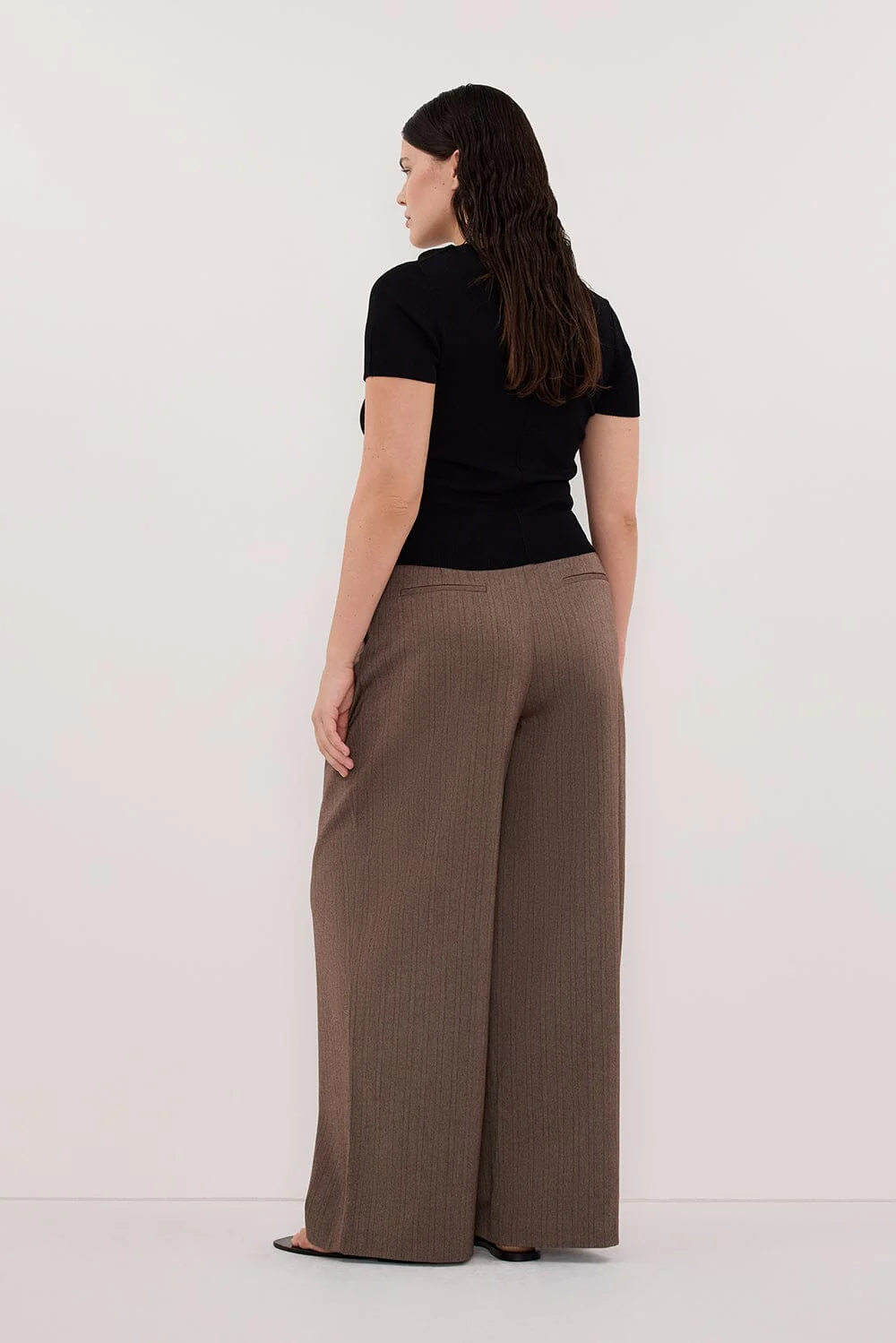 HAILEY CHOC STRIPE RELAXED PANT - Image 6