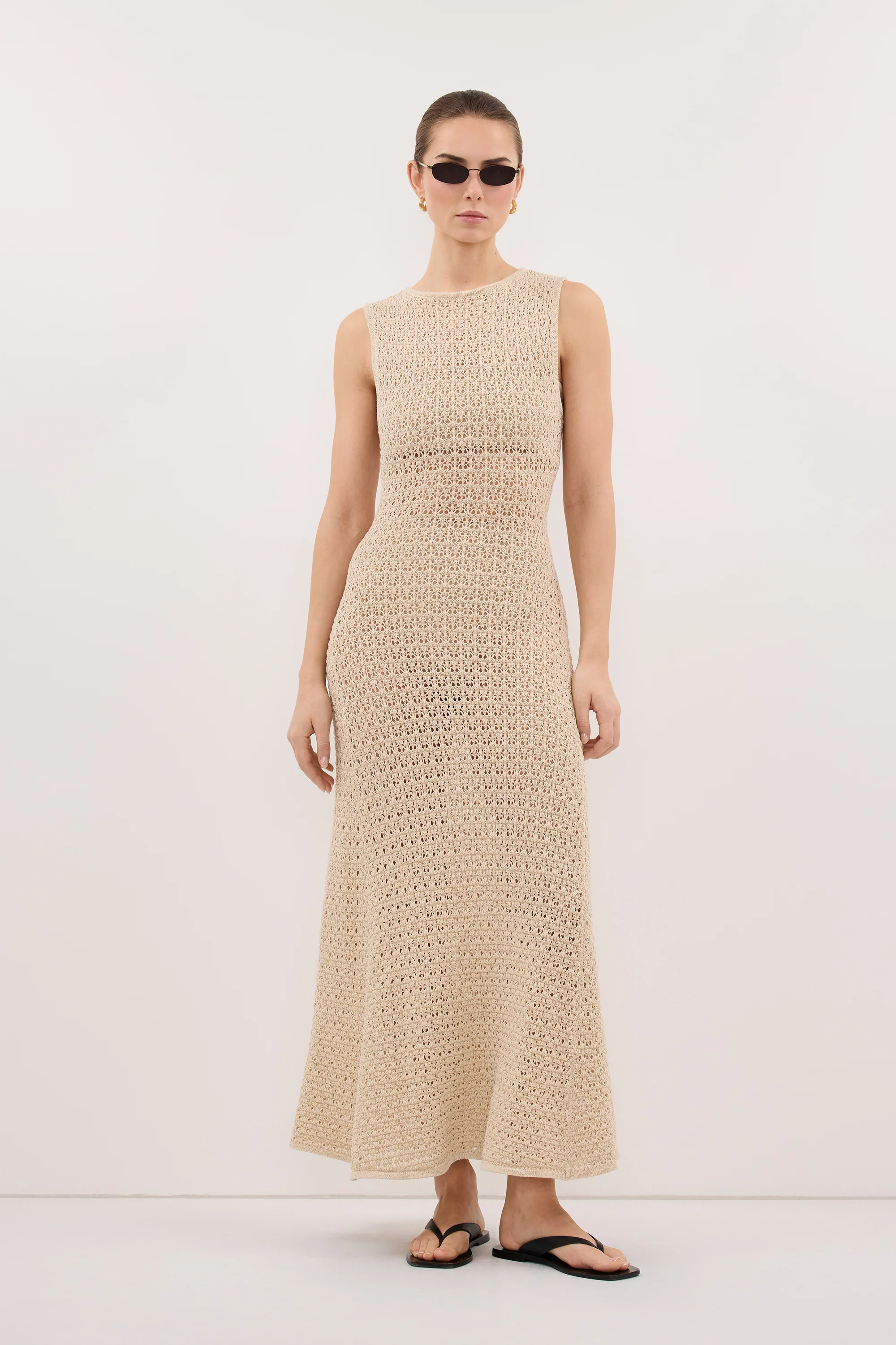 HALO NATURAL KNIT MAXI DRESS - Image 4