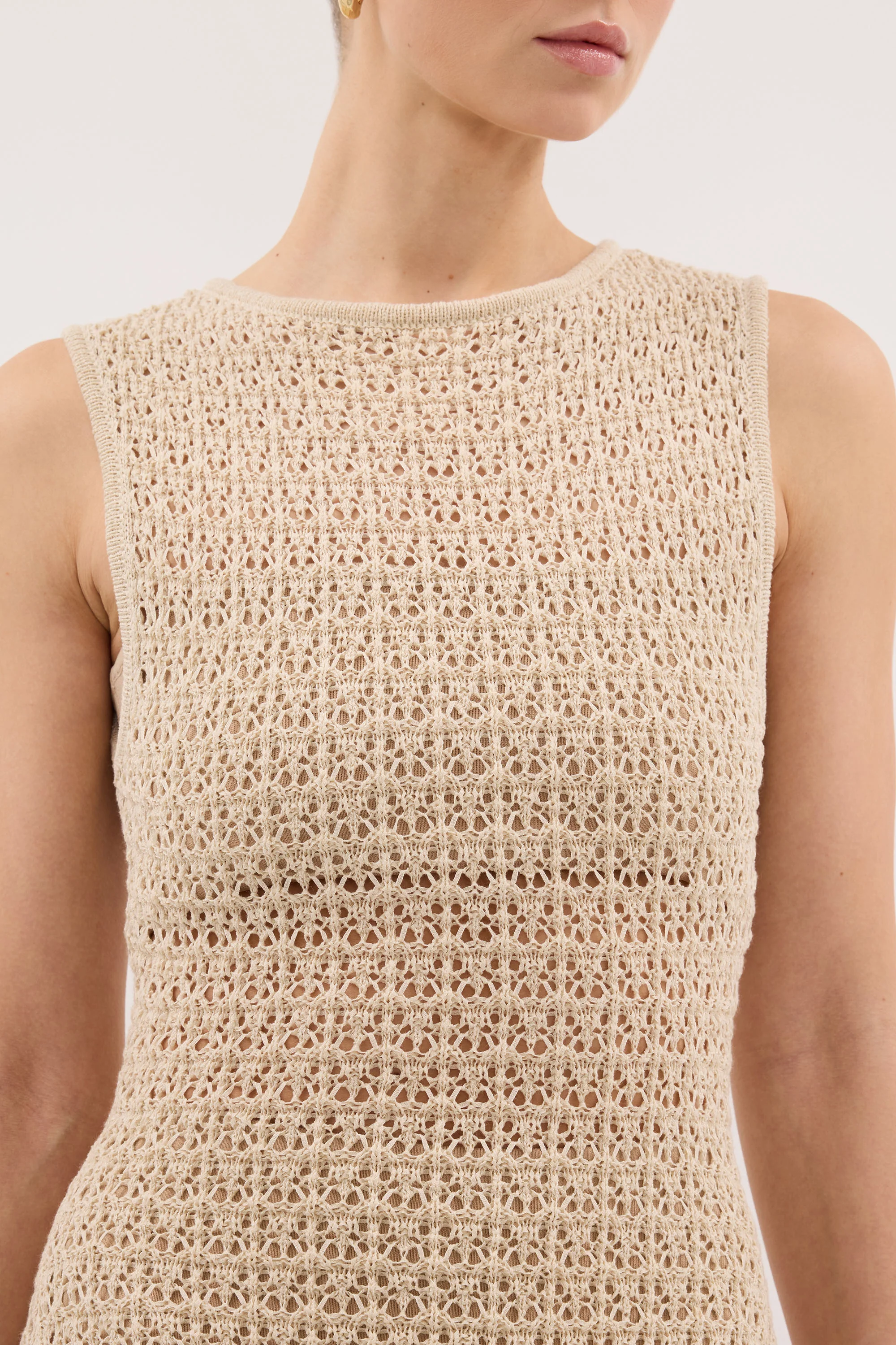 HALO NATURAL KNIT MAXI DRESS - Image 6