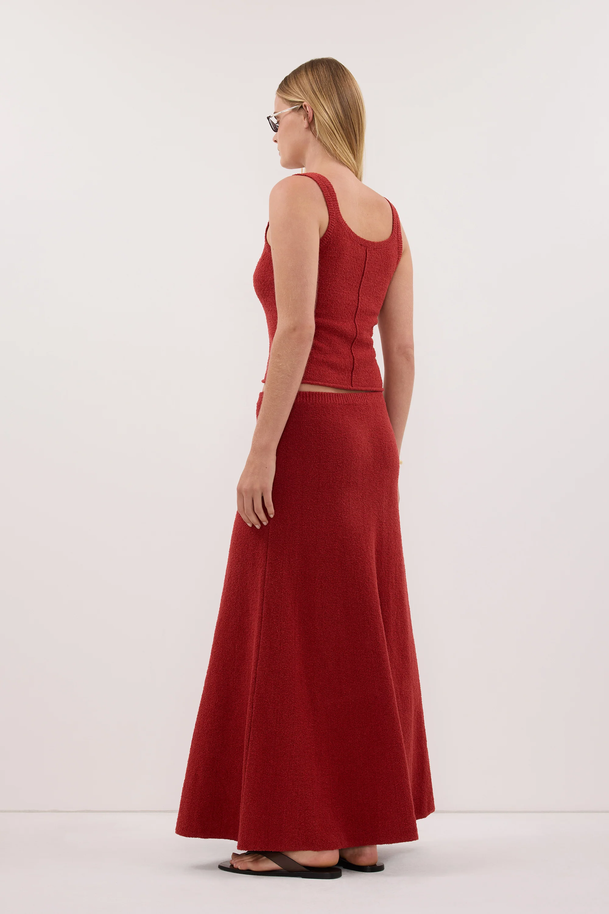HARRIET BURNT RED KNIT TANK - Image 5