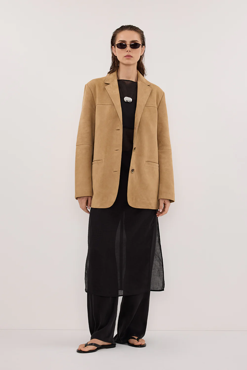 HENDRIX PAMPAS OVERSIZED SUEDE LEATHER JACKET - Image 3