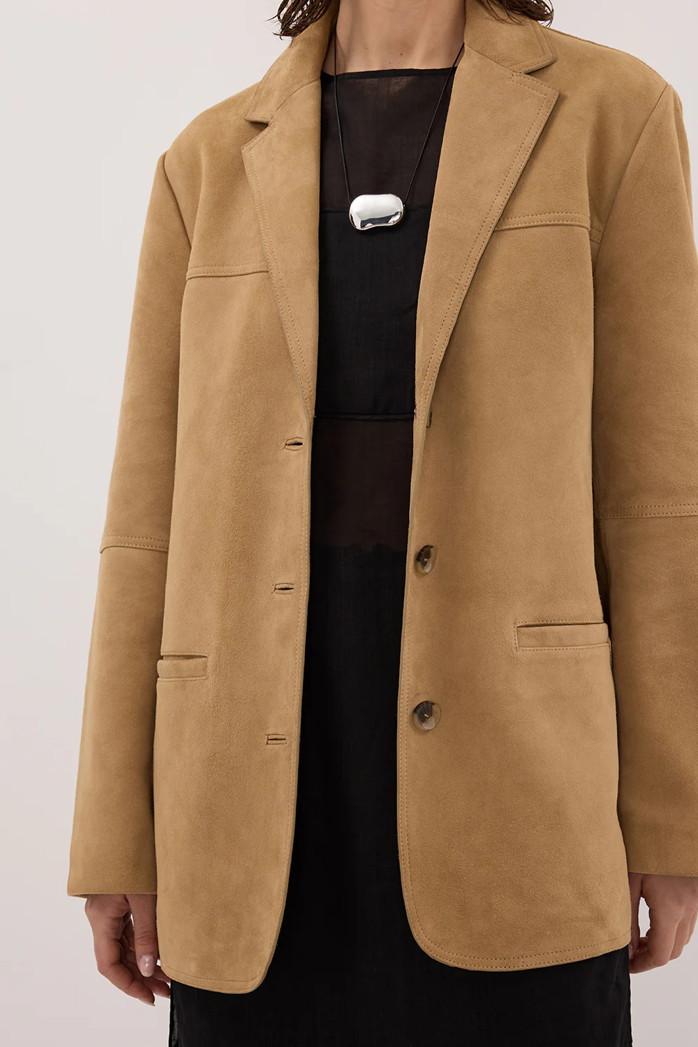 HENDRIX PAMPAS OVERSIZED SUEDE LEATHER JACKET - Image 5