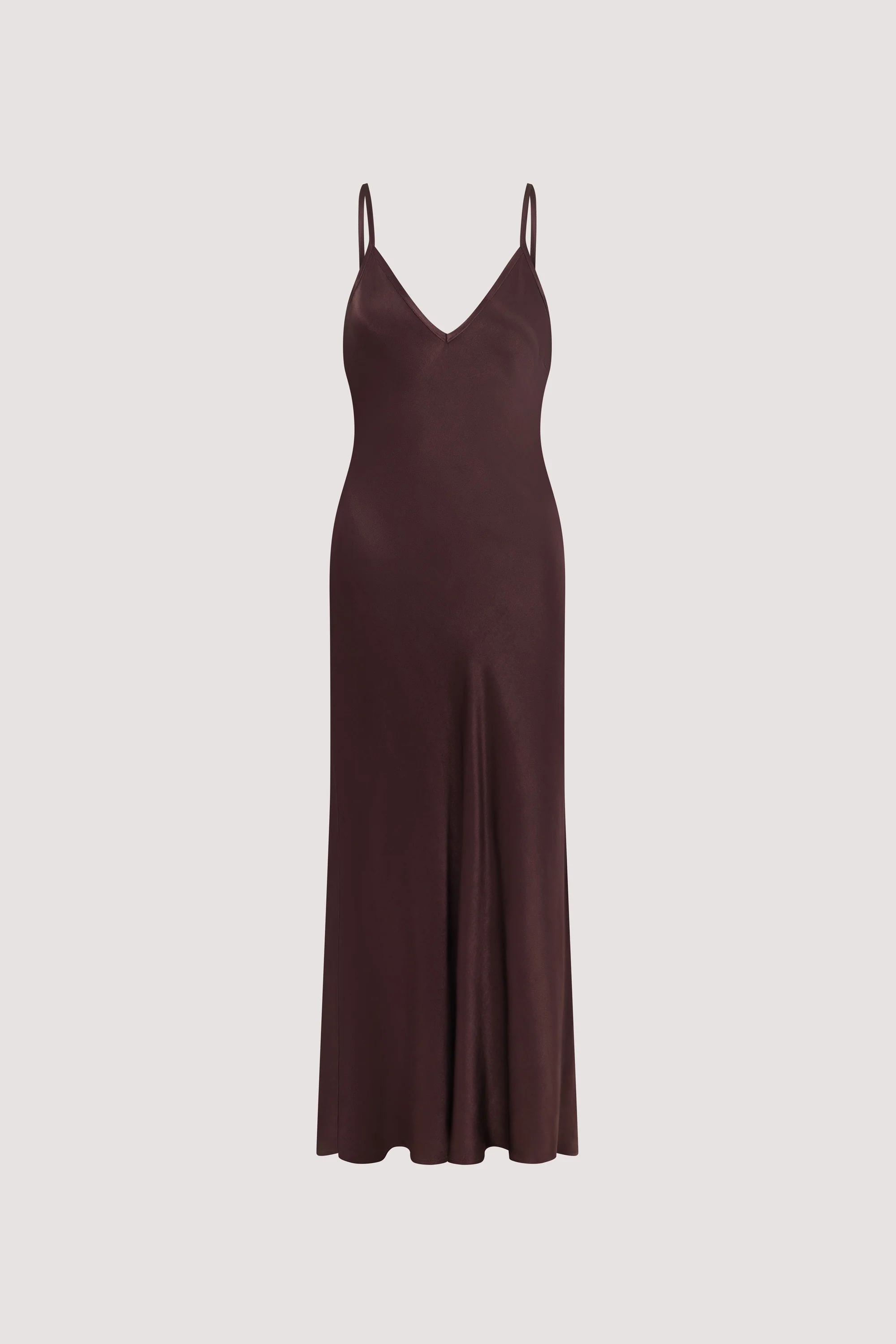 JOEY PLUM CHOC SATIN MAXI DRESS - Image 7
