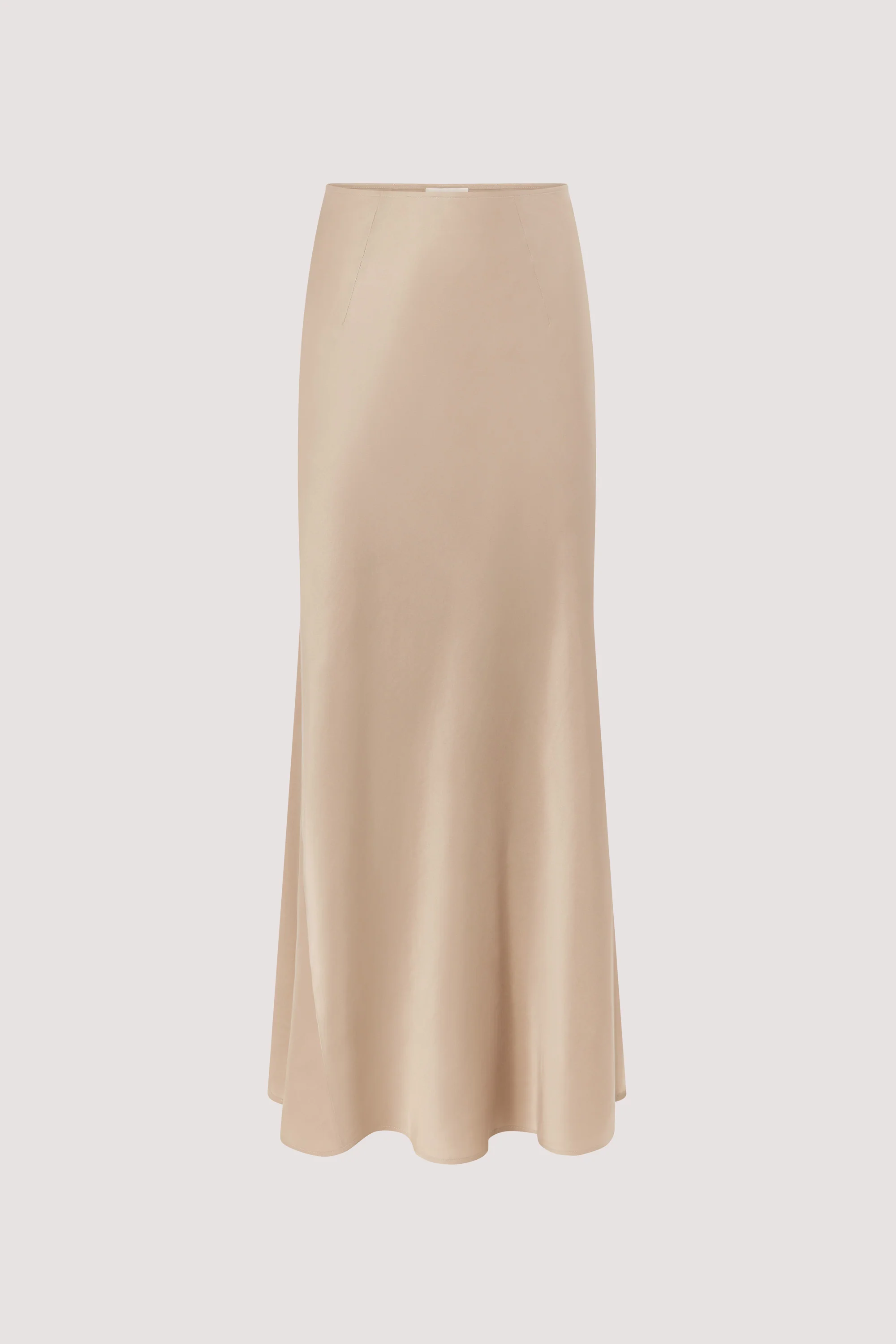 JULIETTE GOLD SILK MIDI SKIRT - Image 8