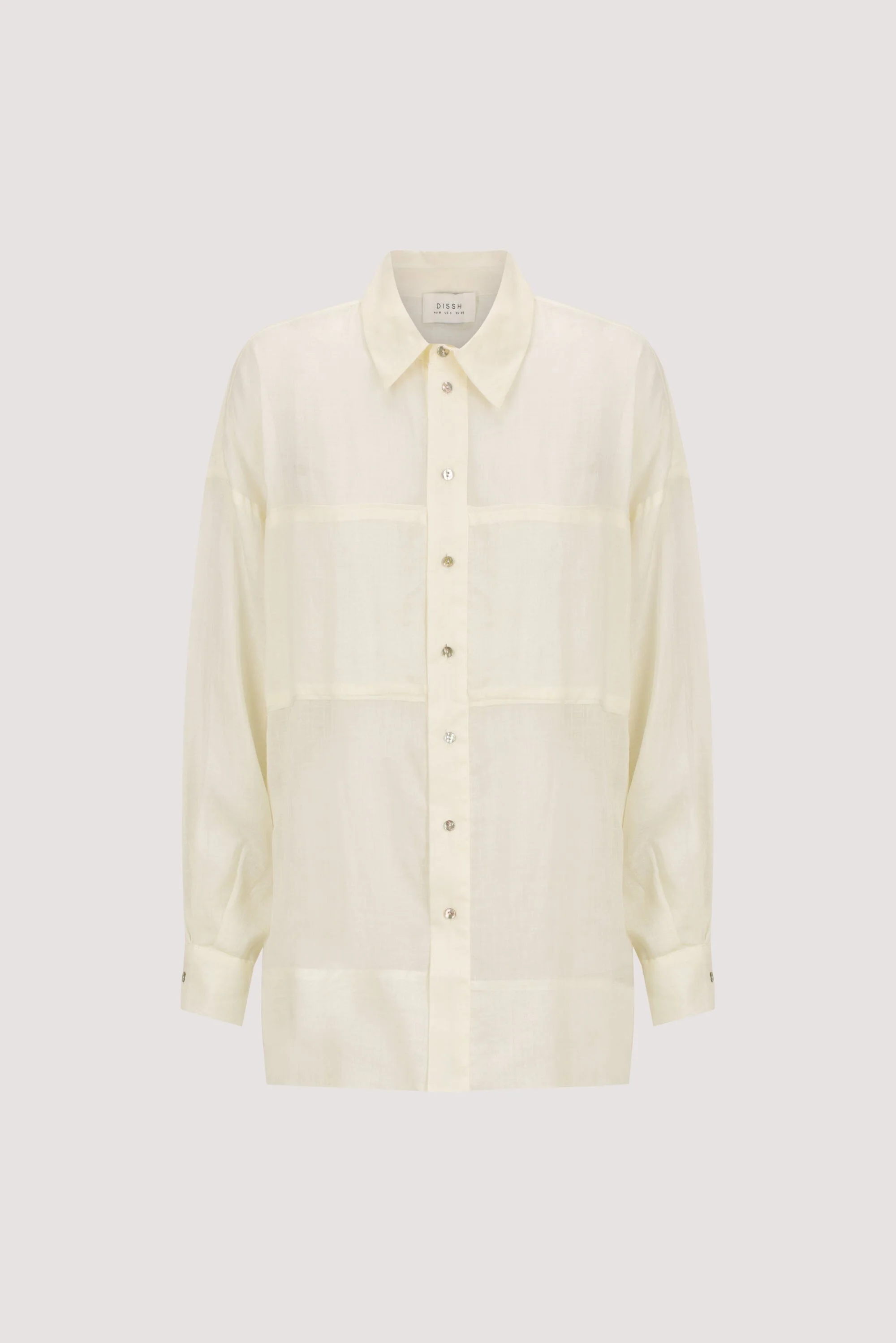 KAI STRAW OVERSIZED RAMIE LONG SLEEVE SHIRT - Image 7