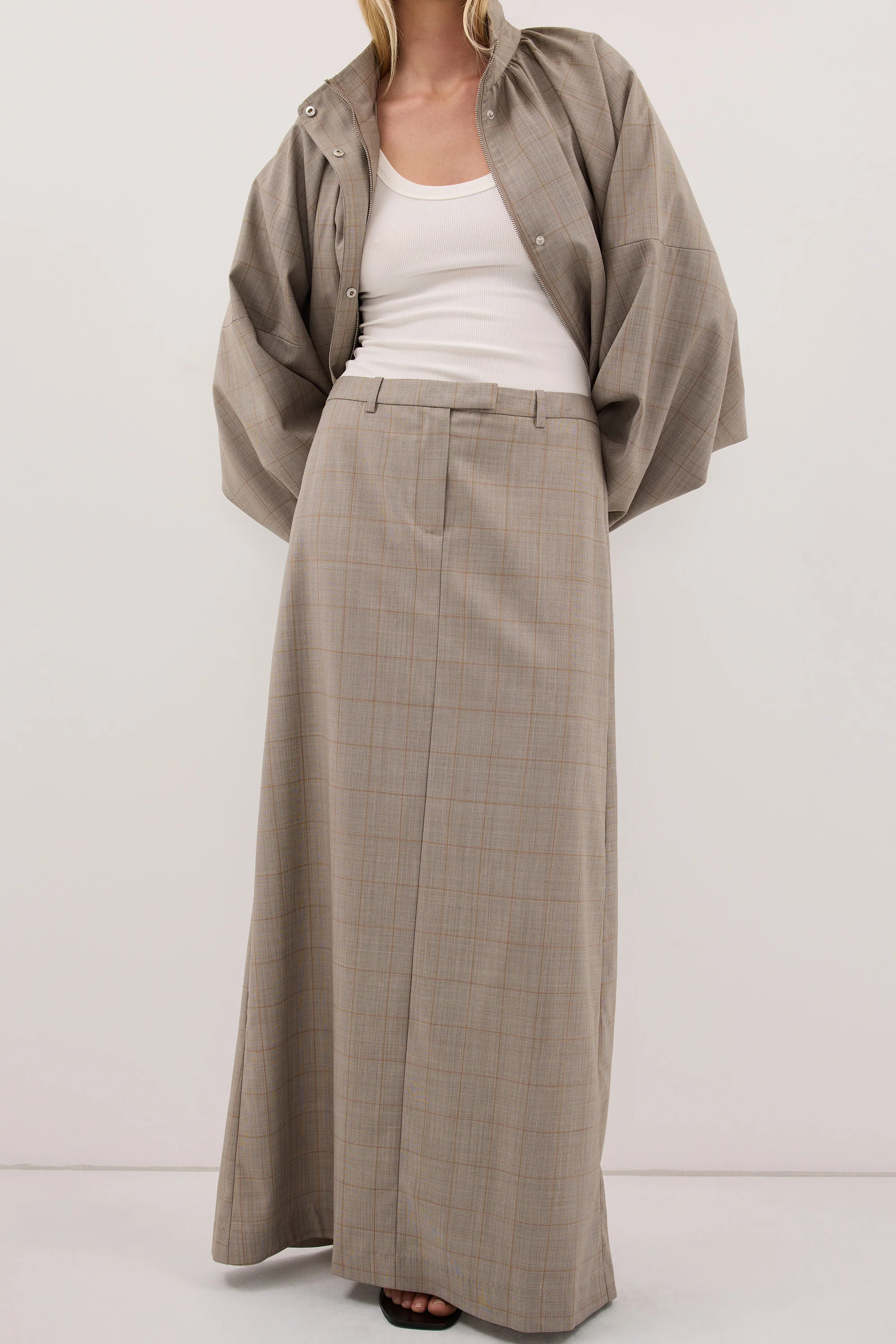 KALILA ASH A-LINE MAXI SKIRT - Image 2