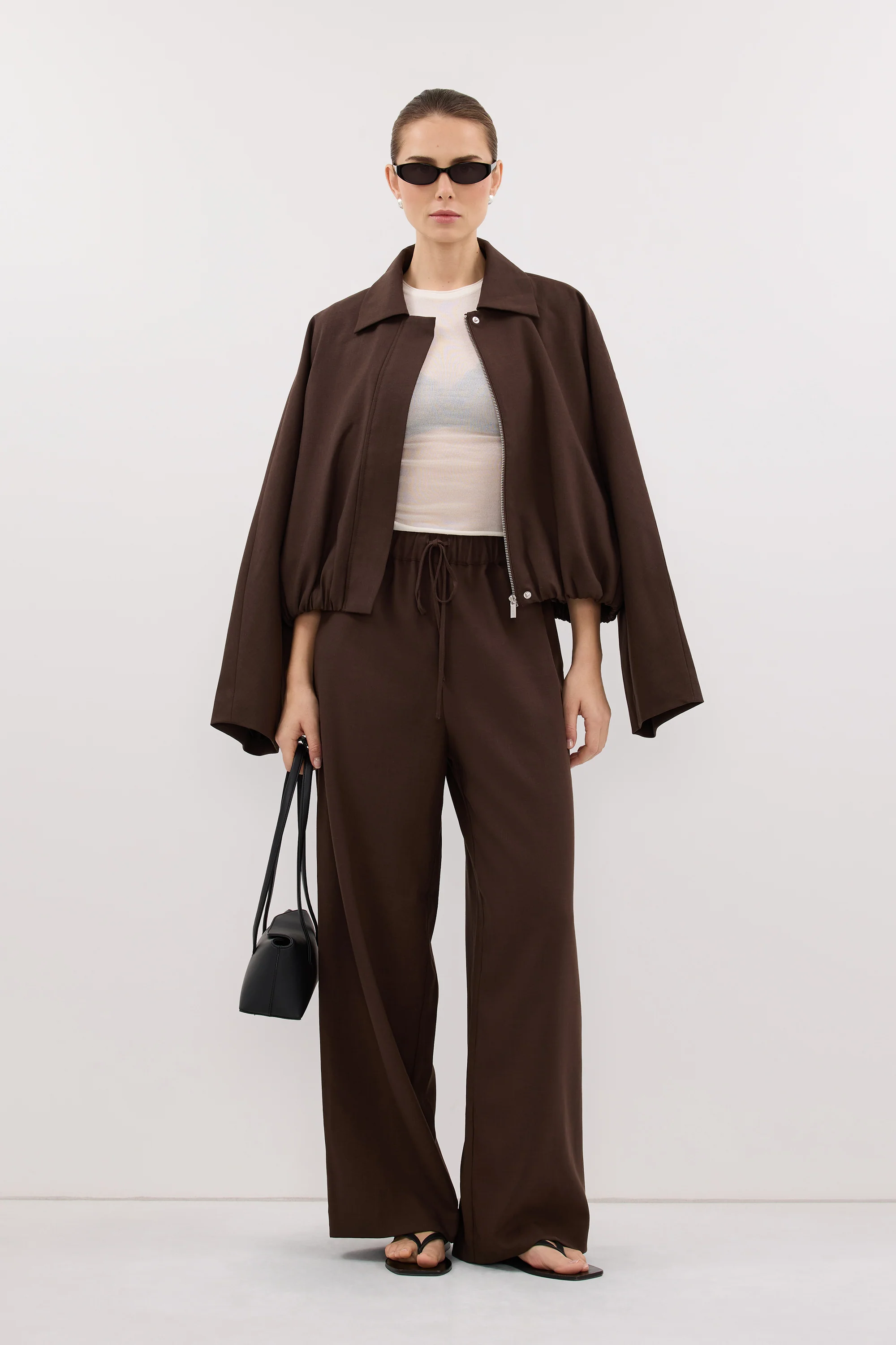 KENDALL MILK CHOC DRAWSTRING PANT