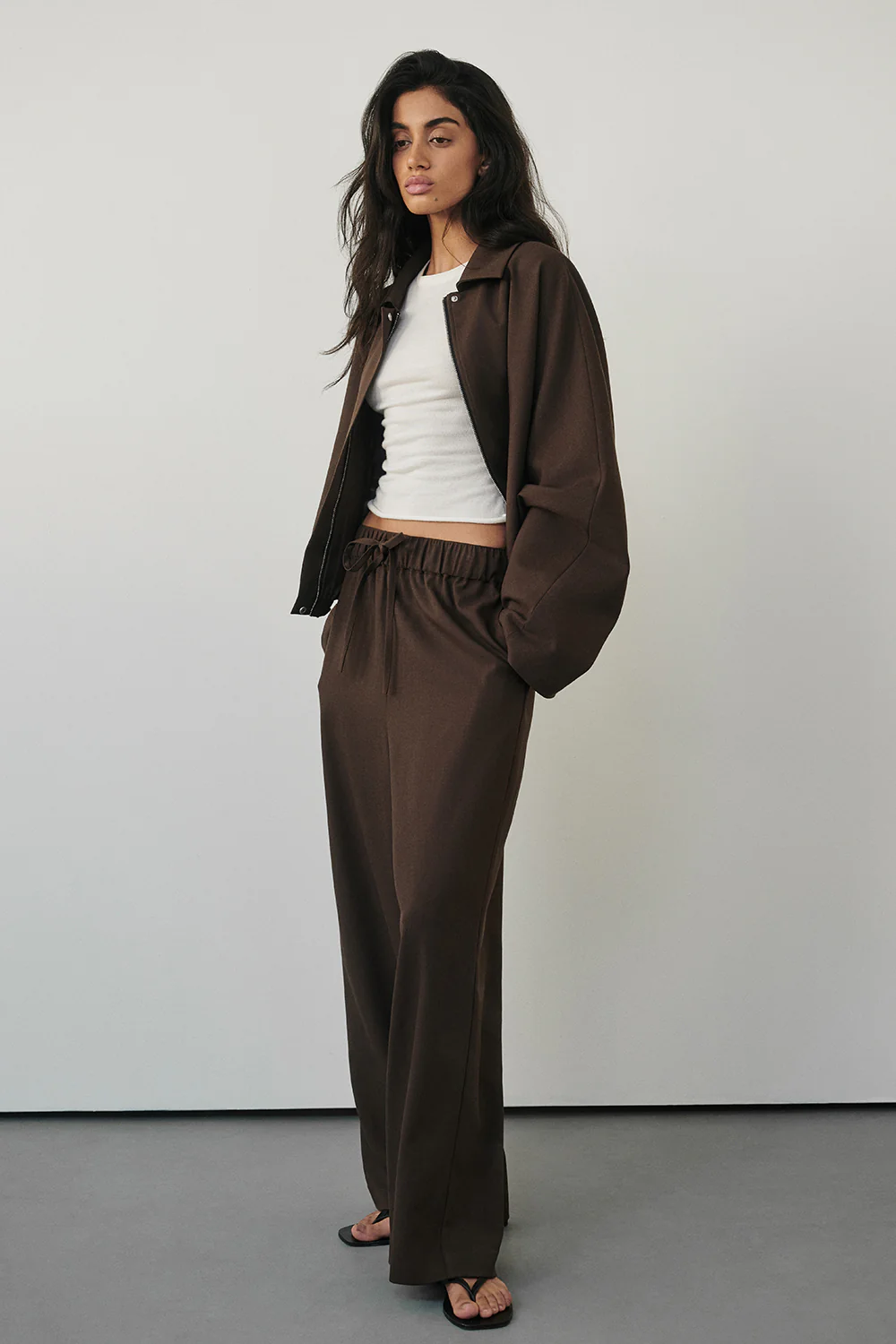 KENDALL MILK CHOC DRAWSTRING PANT - Image 2