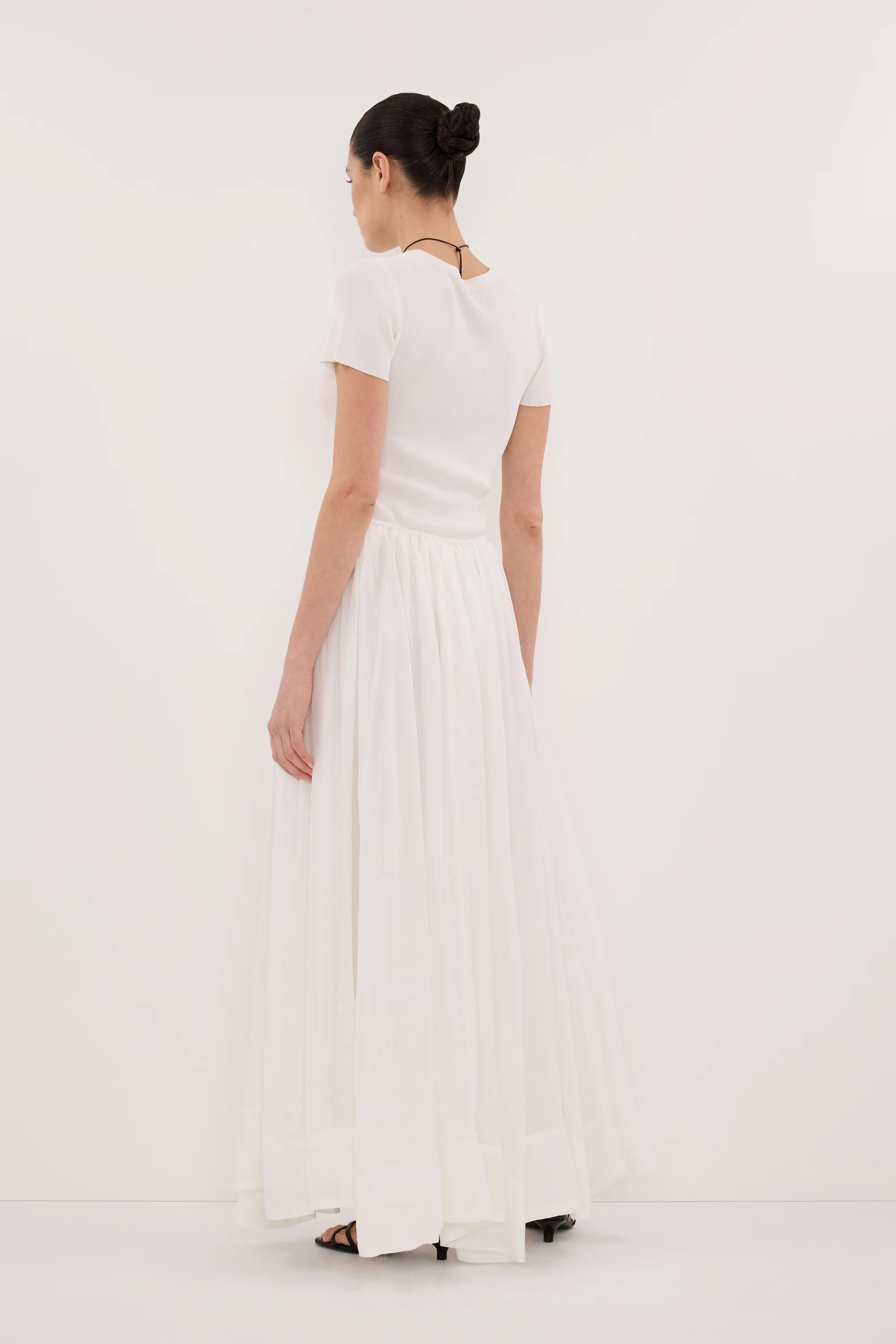 LAYNE WHITE RAMIE MAXI SKIRT - Image 4