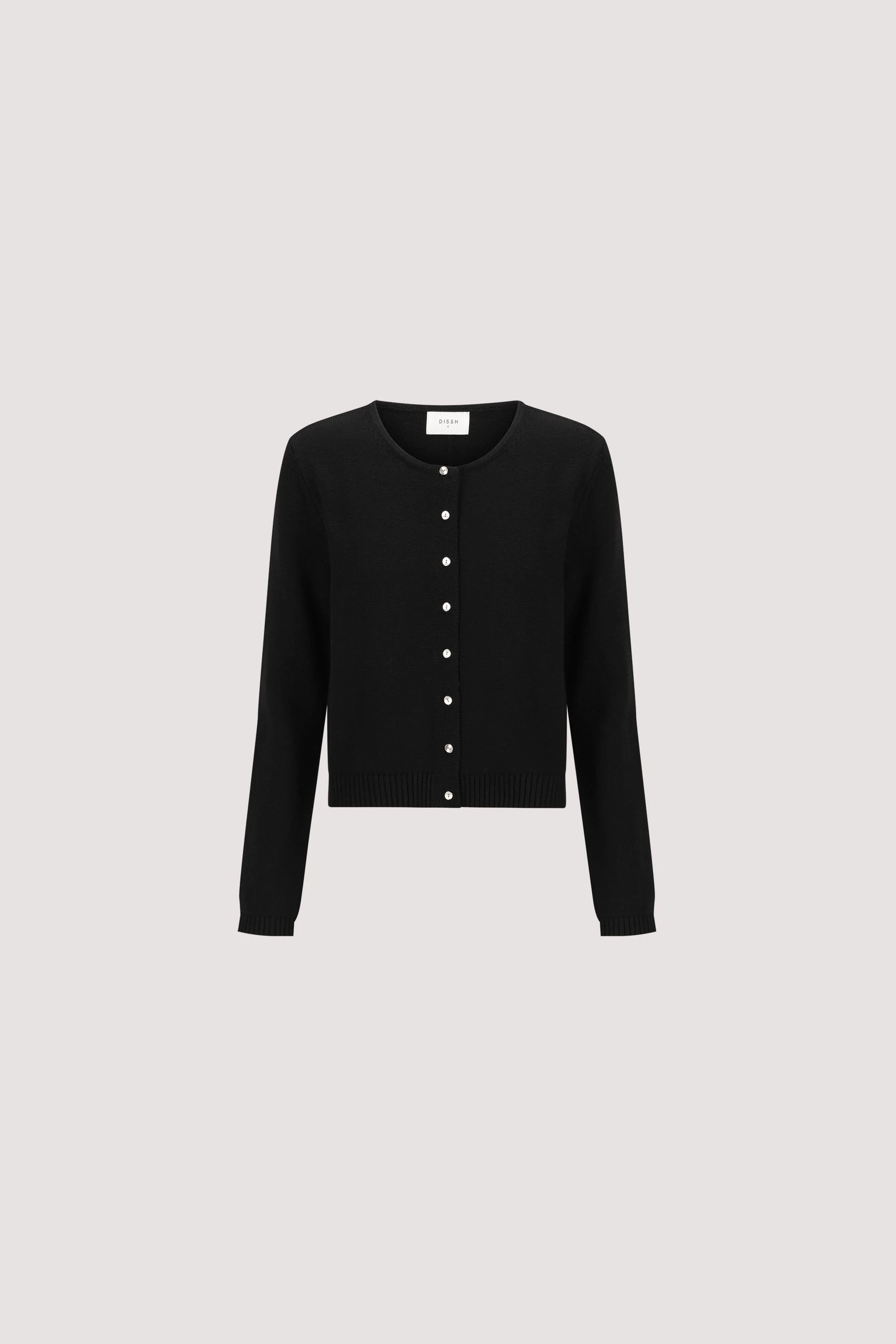 LISE BLACK LIGHT KNIT CARDIGAN - Image 5