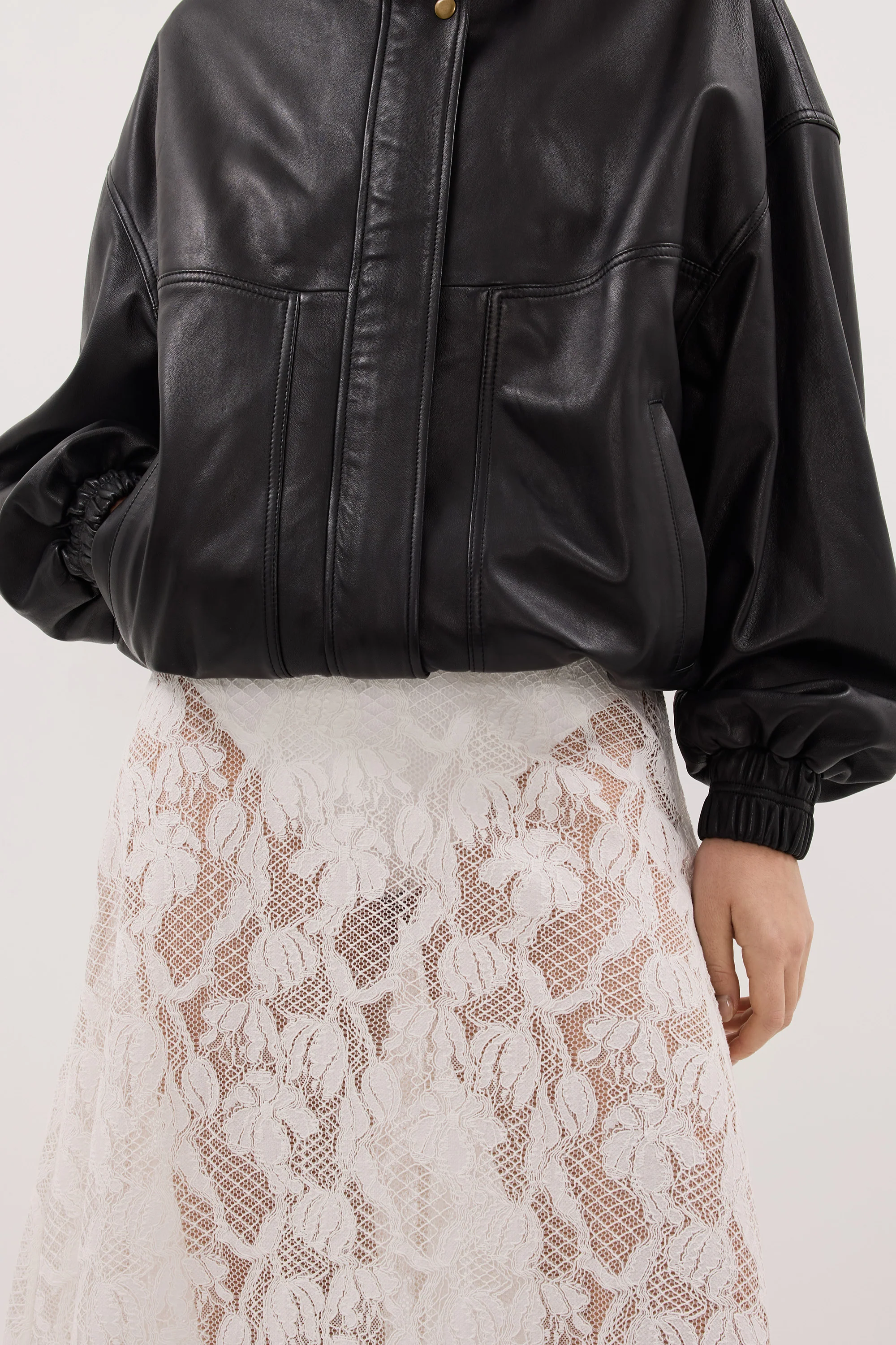 LUCINE WHITE LACE MAXI SKIRT - Image 5