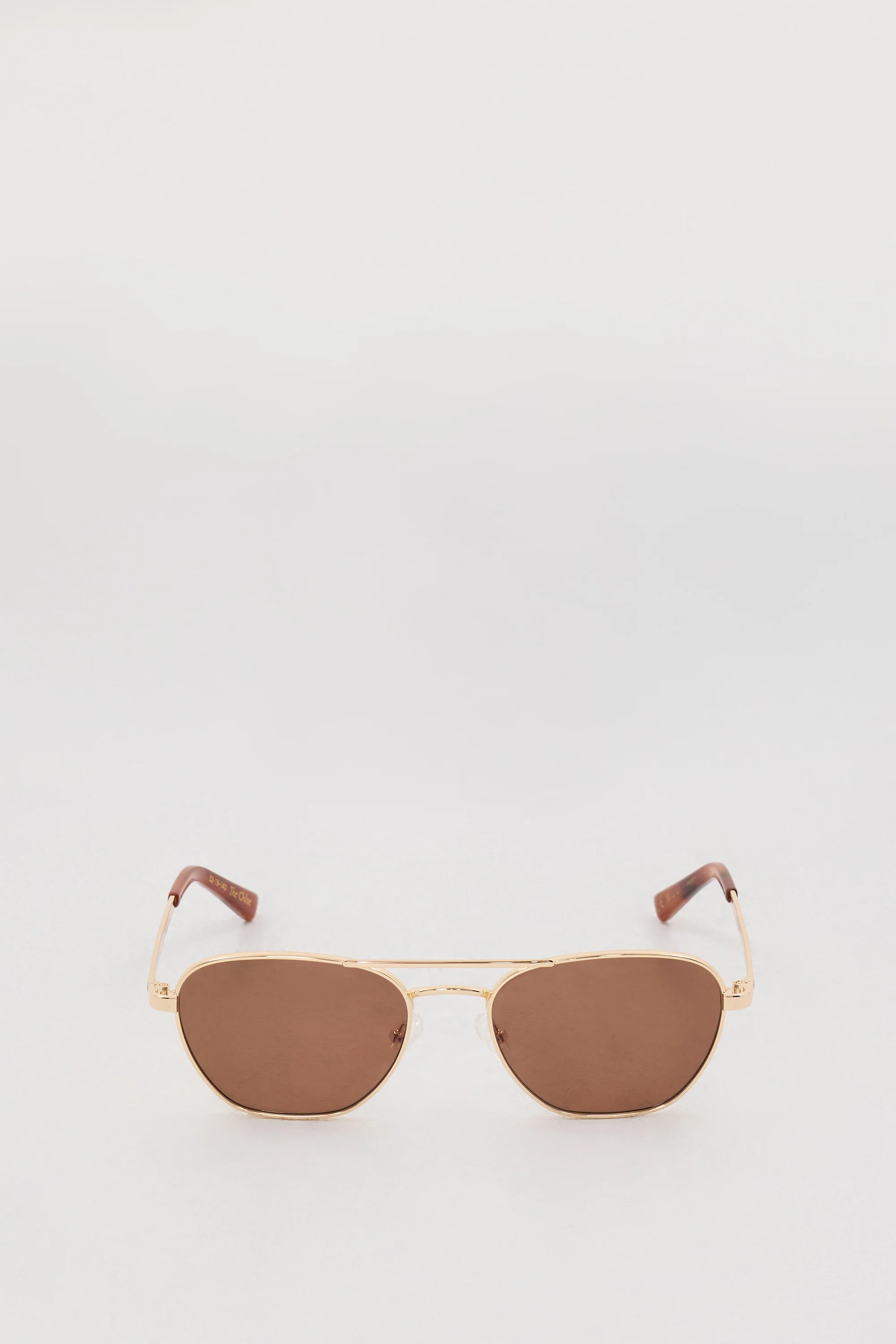 LUV LOU THE CHLOE GOLD SUNGLASSES