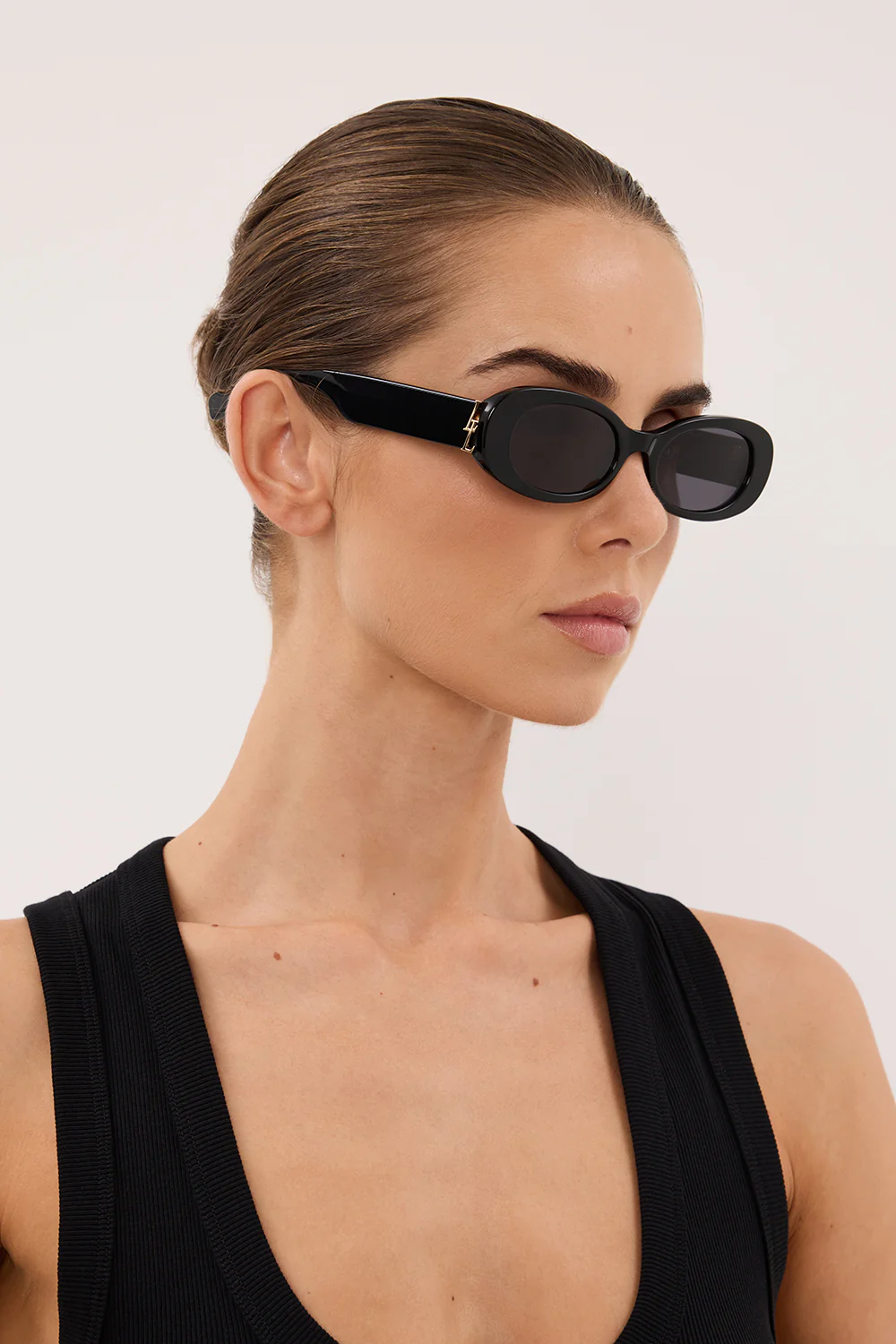 LUV LOU THE ELLIDY SUNGLASSES BLACK - Image 3