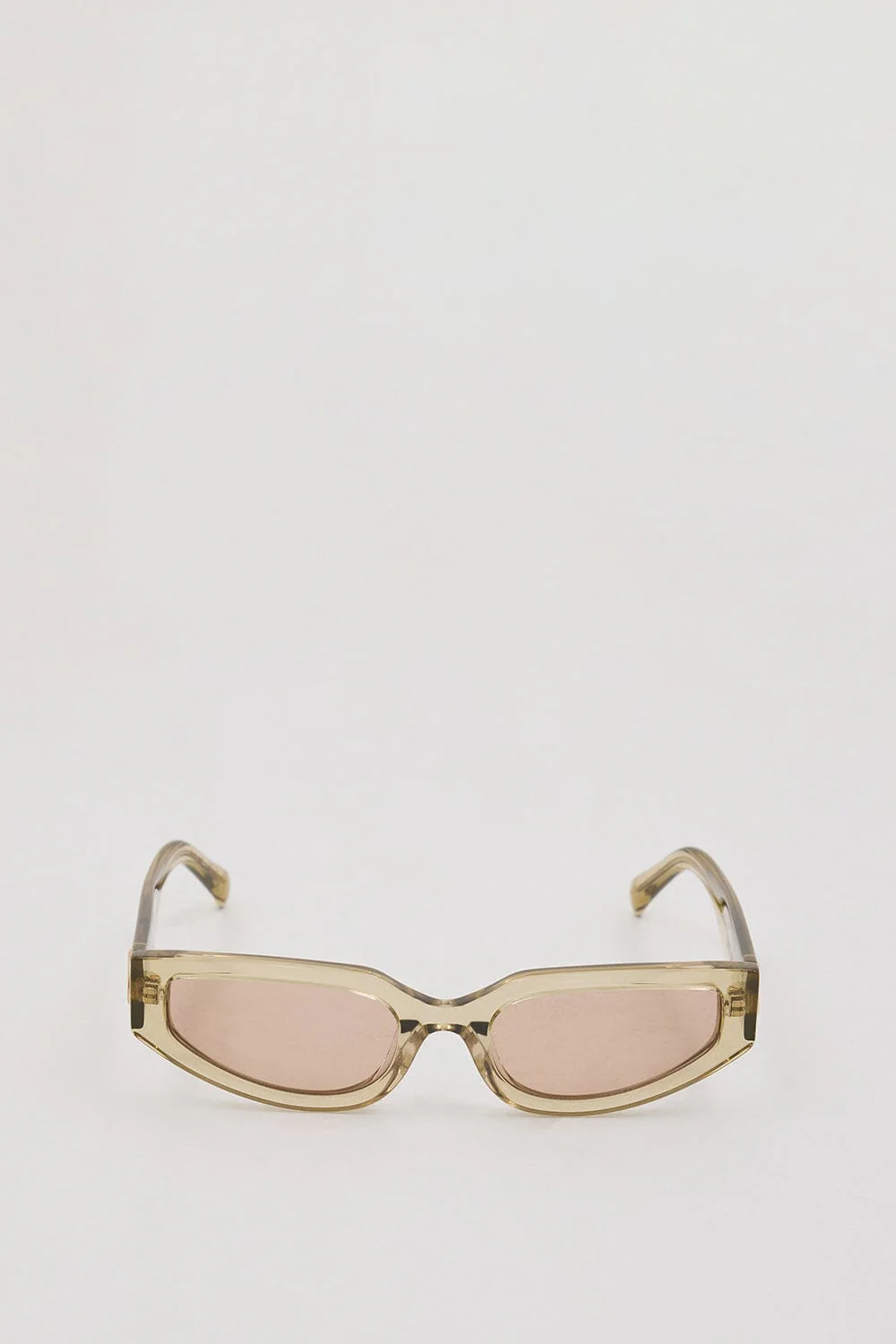 LUV LOU THE HAYLEY SAGE CRYSTAL SUNGLASSES