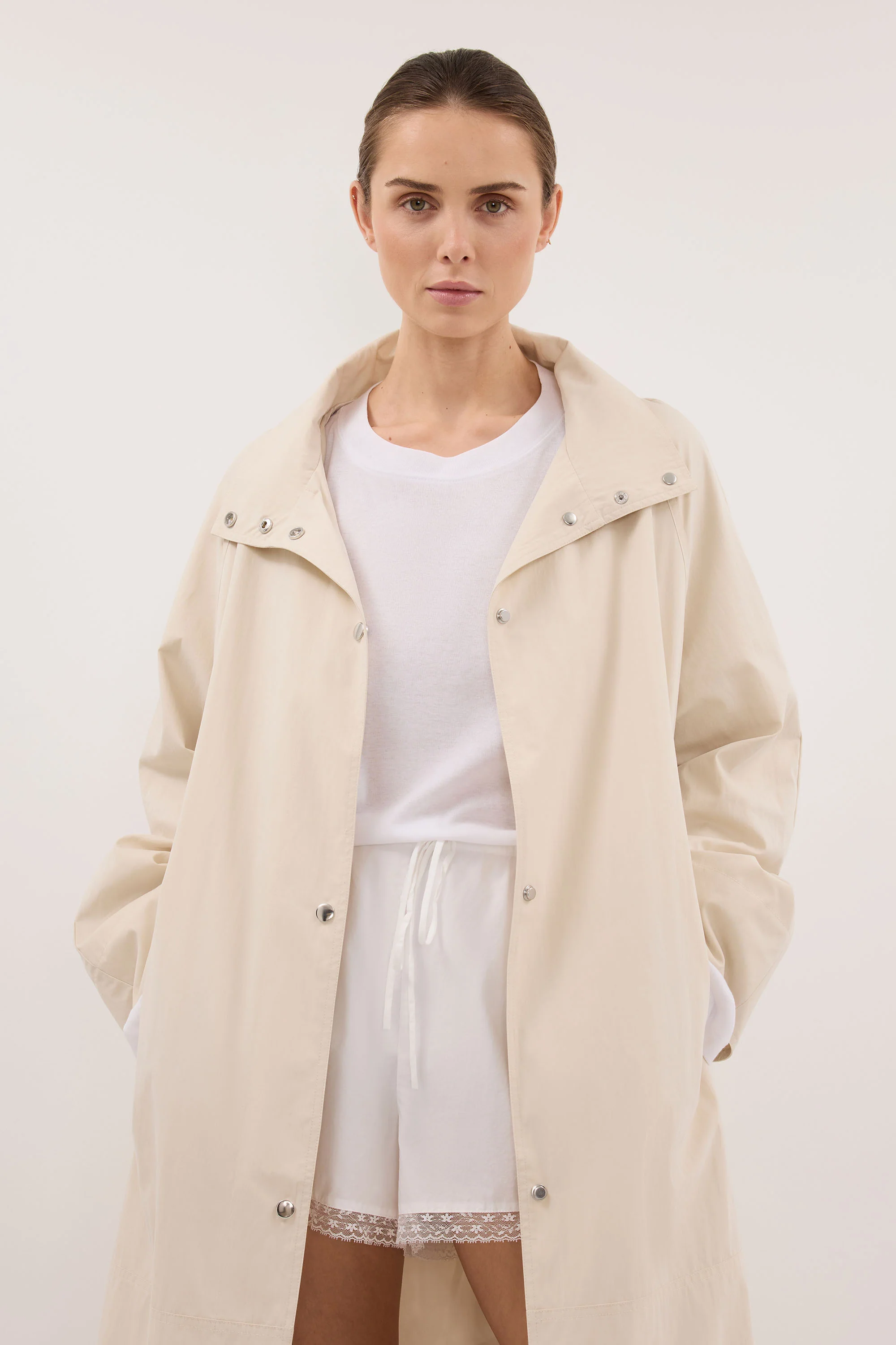 MARIS OYSTER LIGHTWEIGHT TRENCH COAT - Image 2