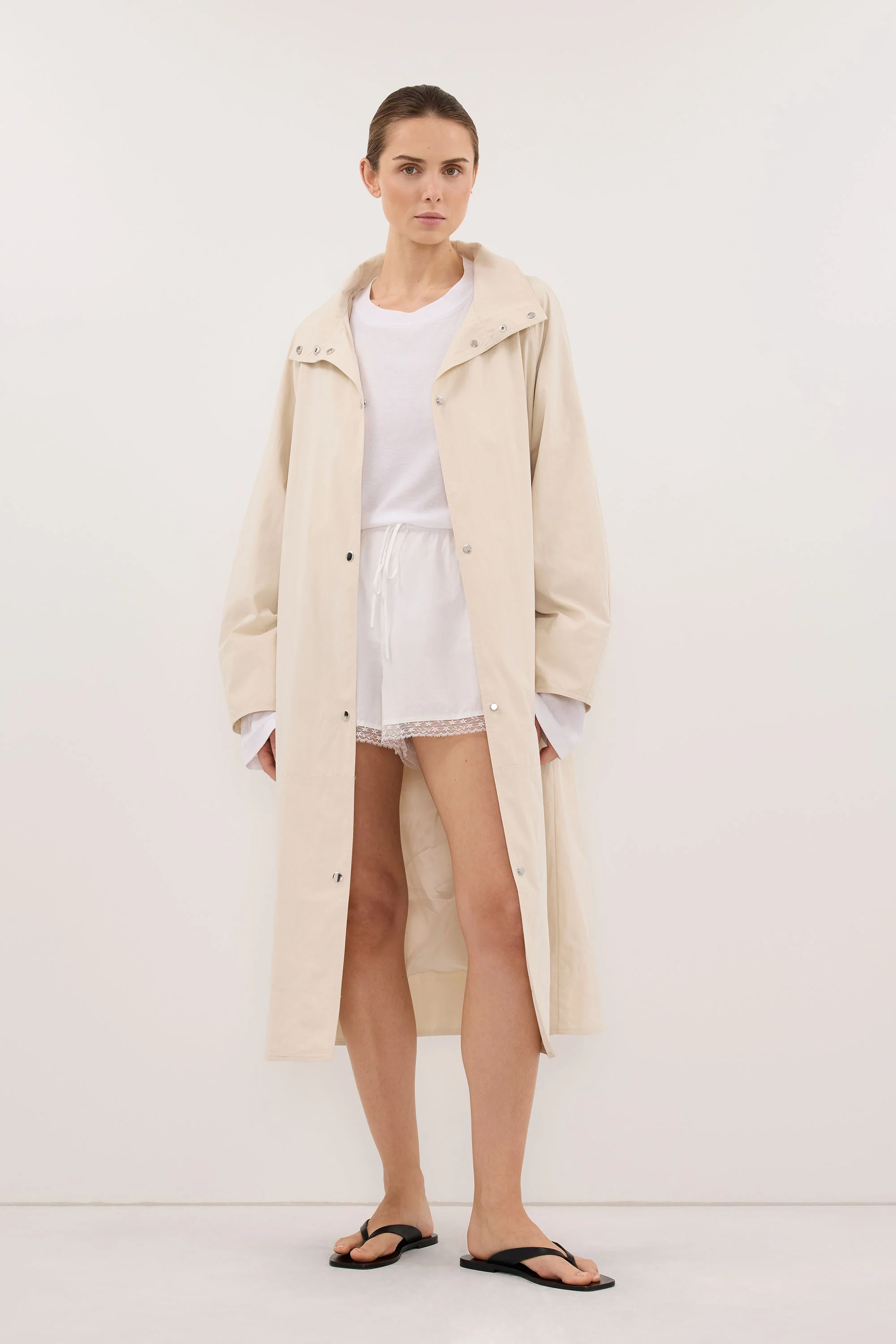 MARIS OYSTER LIGHTWEIGHT TRENCH COAT - Image 3