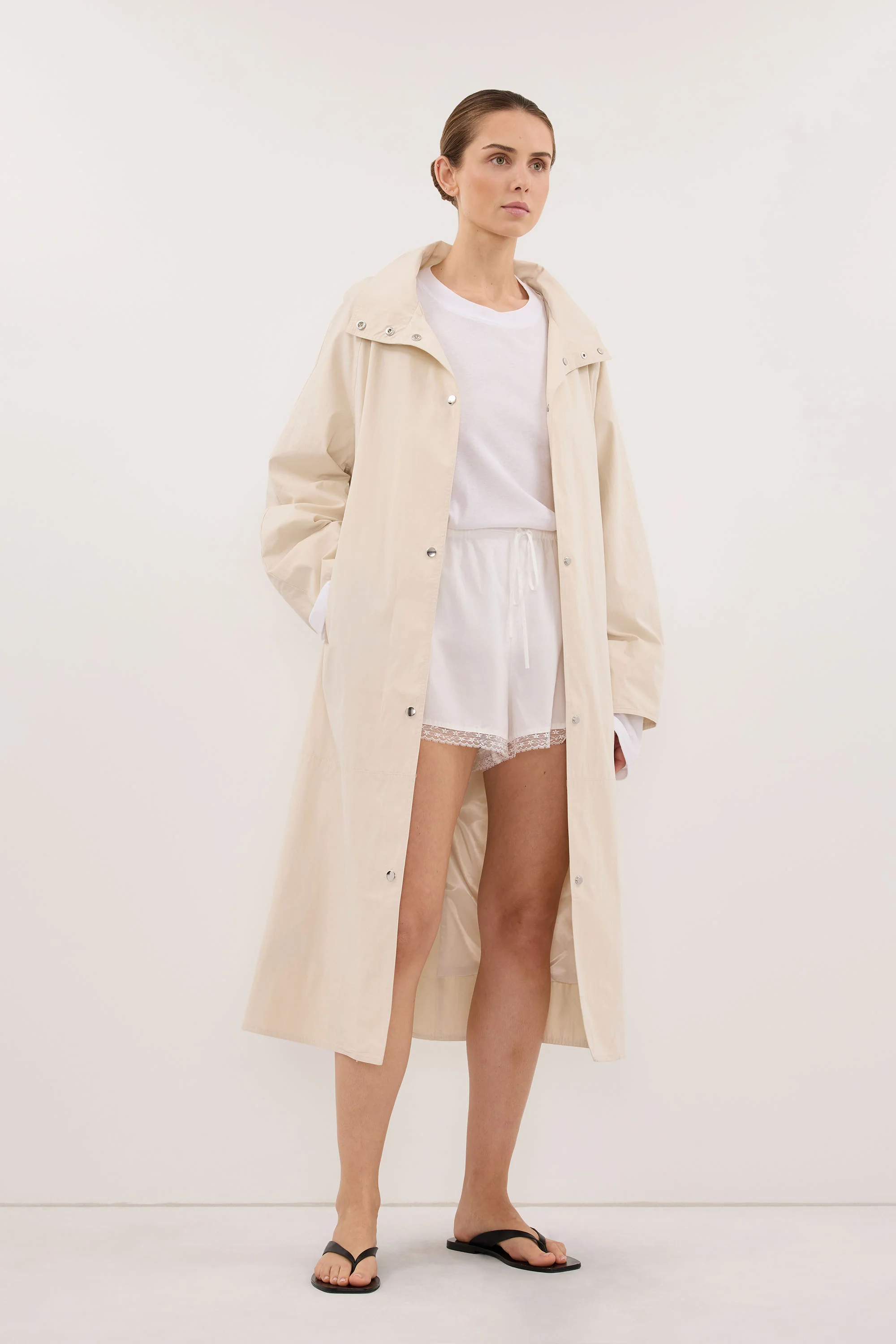 MARIS OYSTER LIGHTWEIGHT TRENCH COAT - Image 4