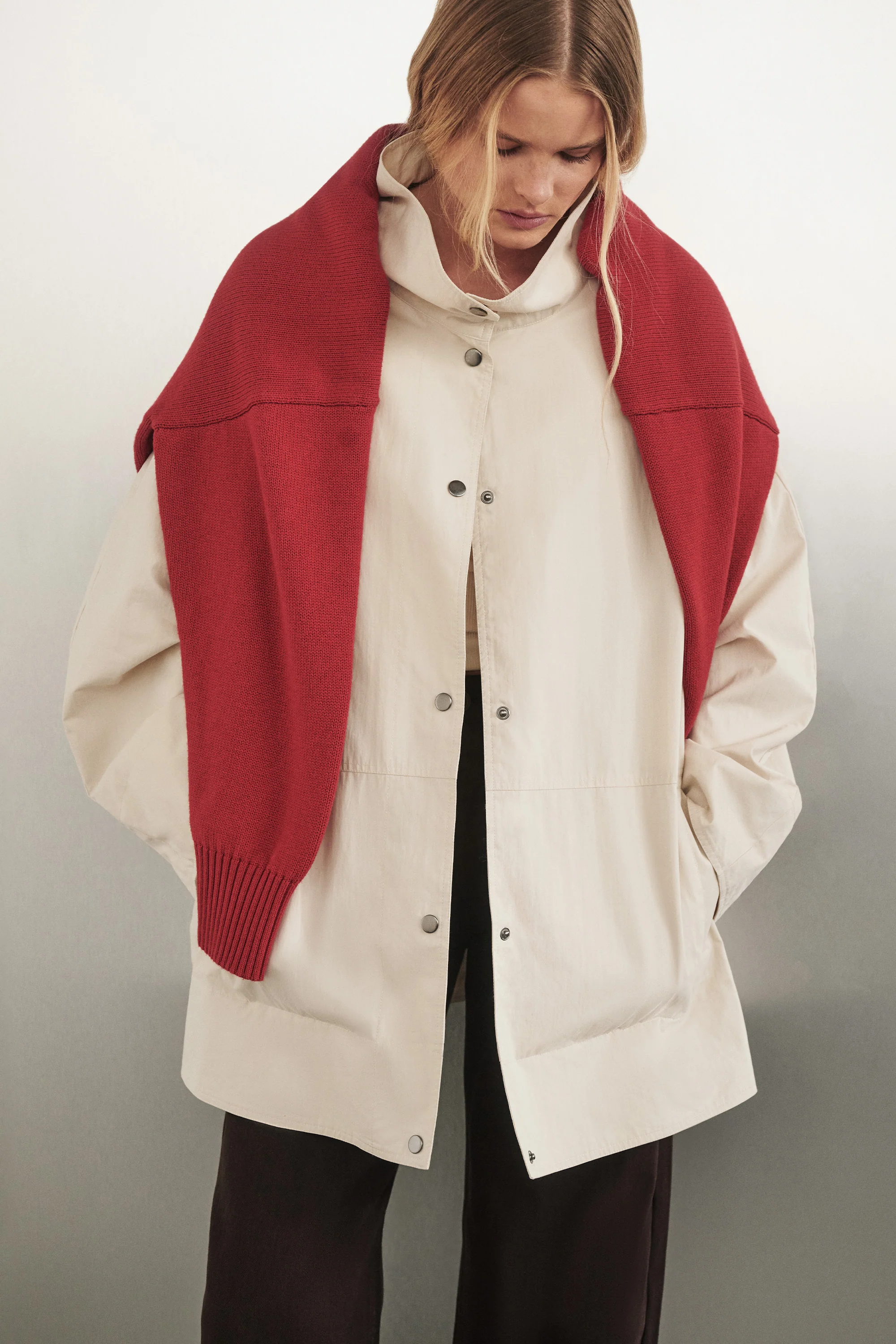 MARIS OYSTER MID LENGTH JACKET - Image 6