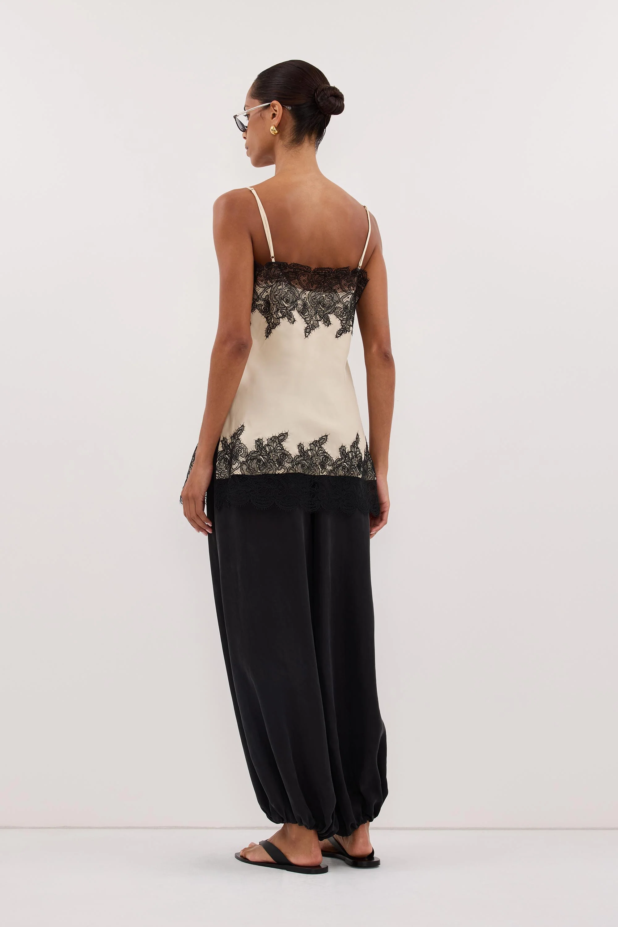 MINA STRAW CUPRO LACE TOP - Image 4