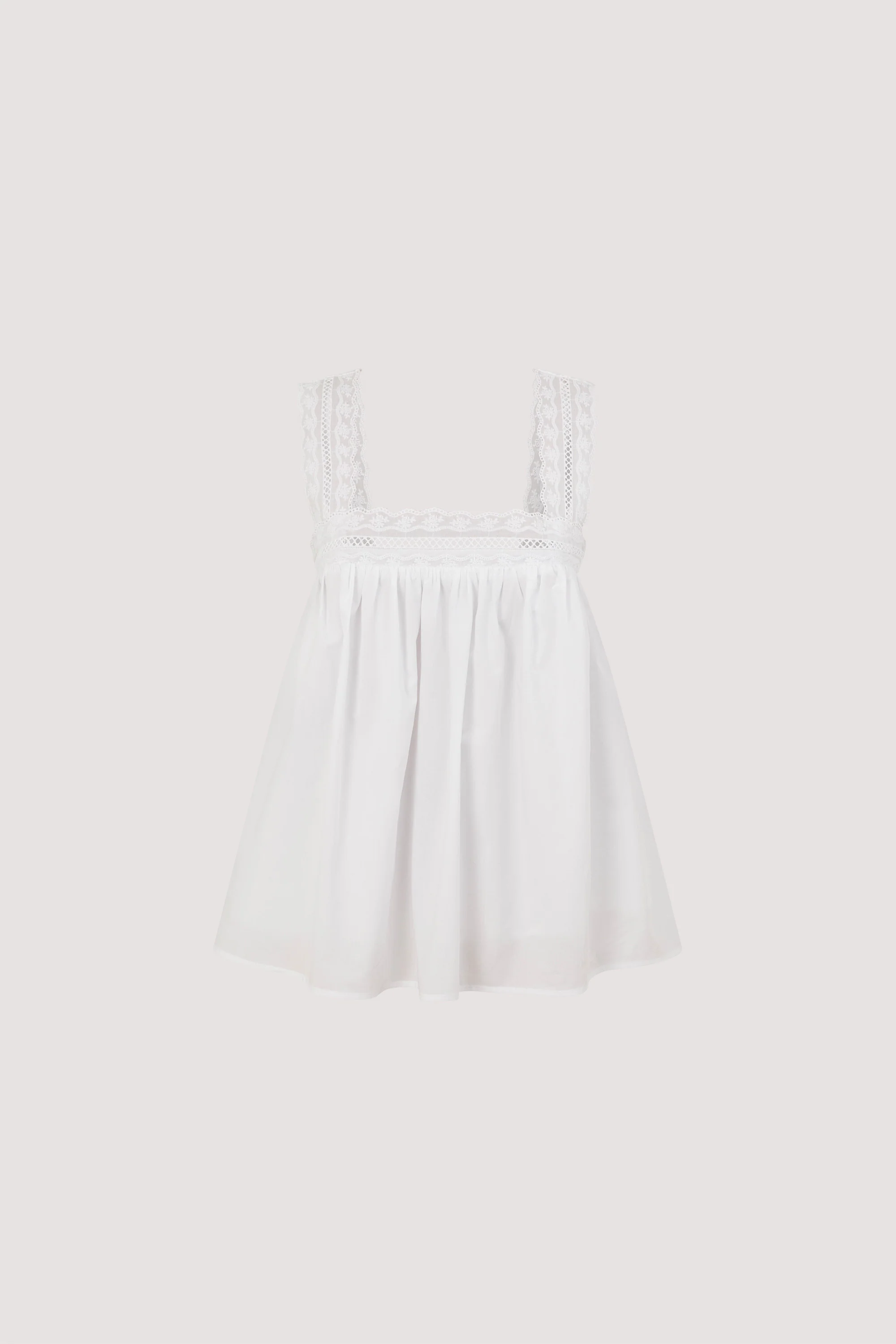 MIRANDA WHITE LACE TRIM TOP - Image 6